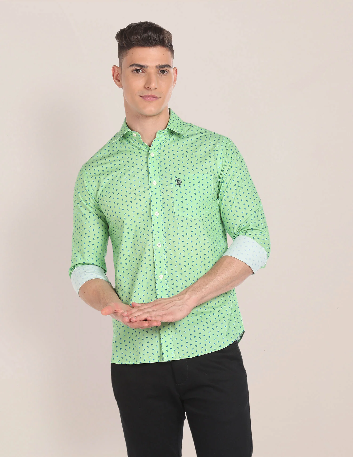 Graphic Print Cotton Shirt