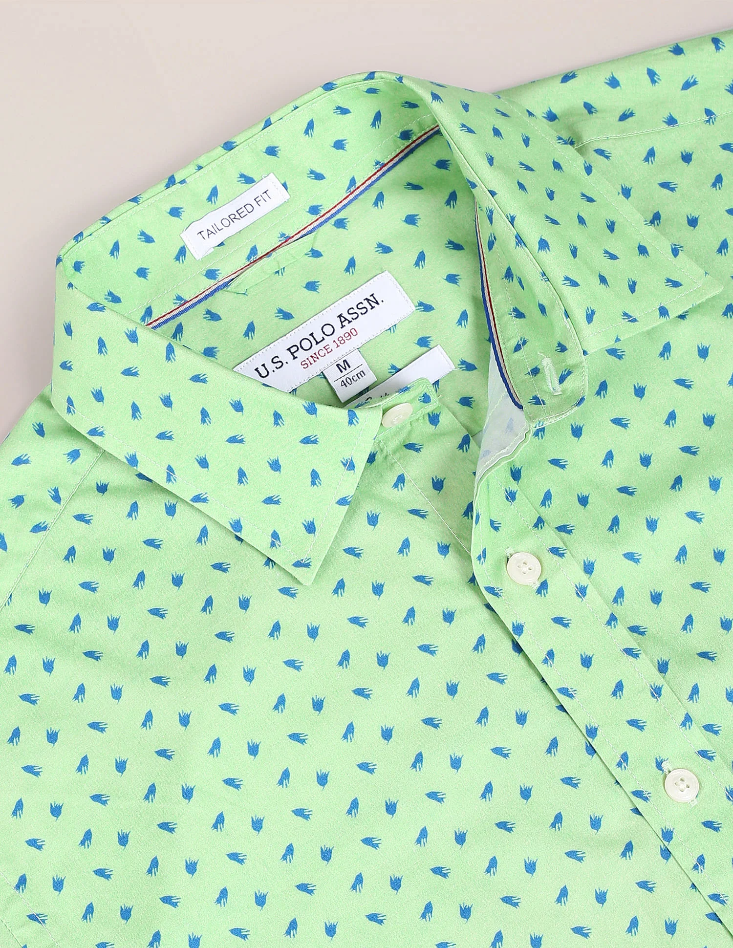 Graphic Print Cotton Shirt - Image 2