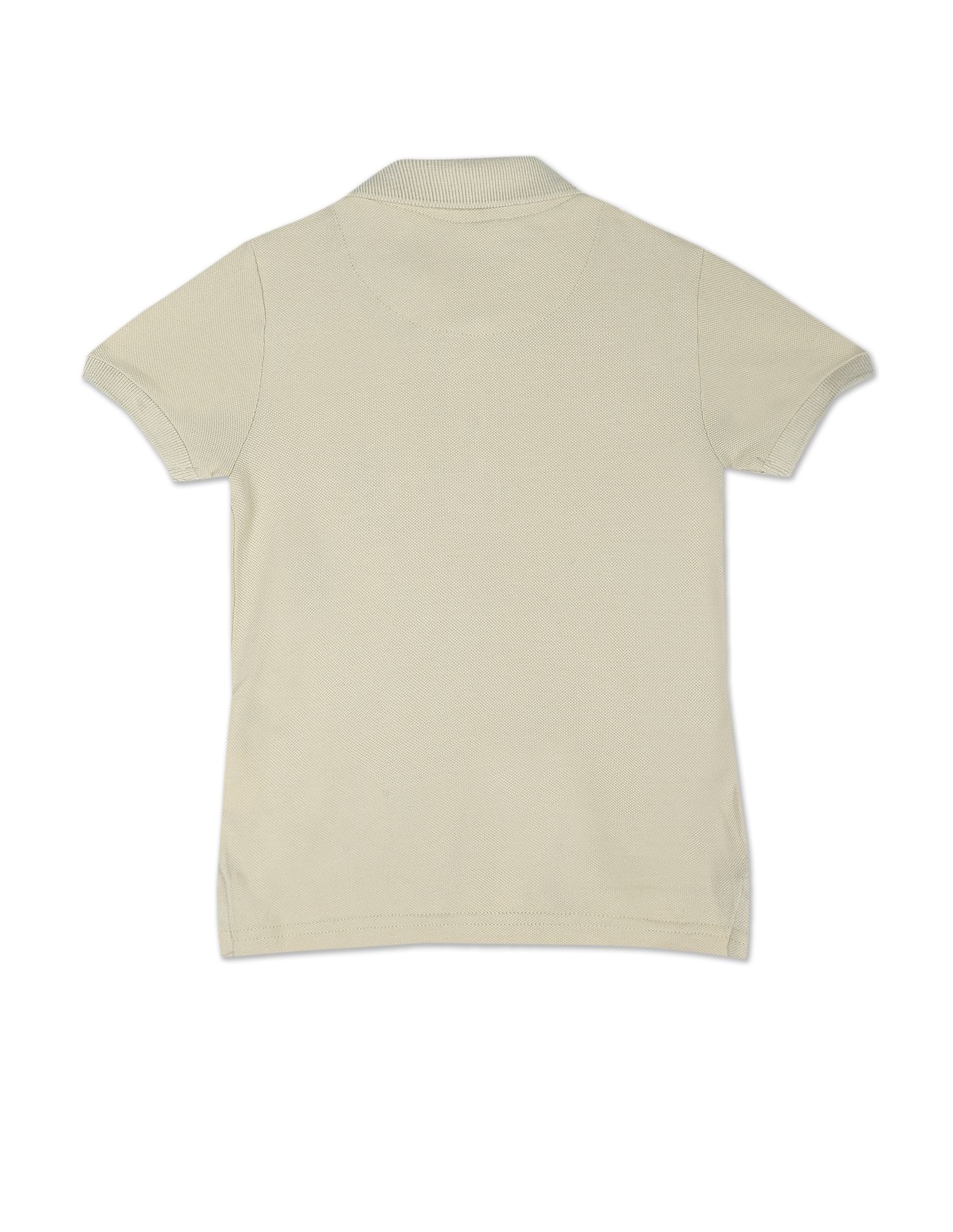 Graphic Print Pique Polo Shirt - Image 2