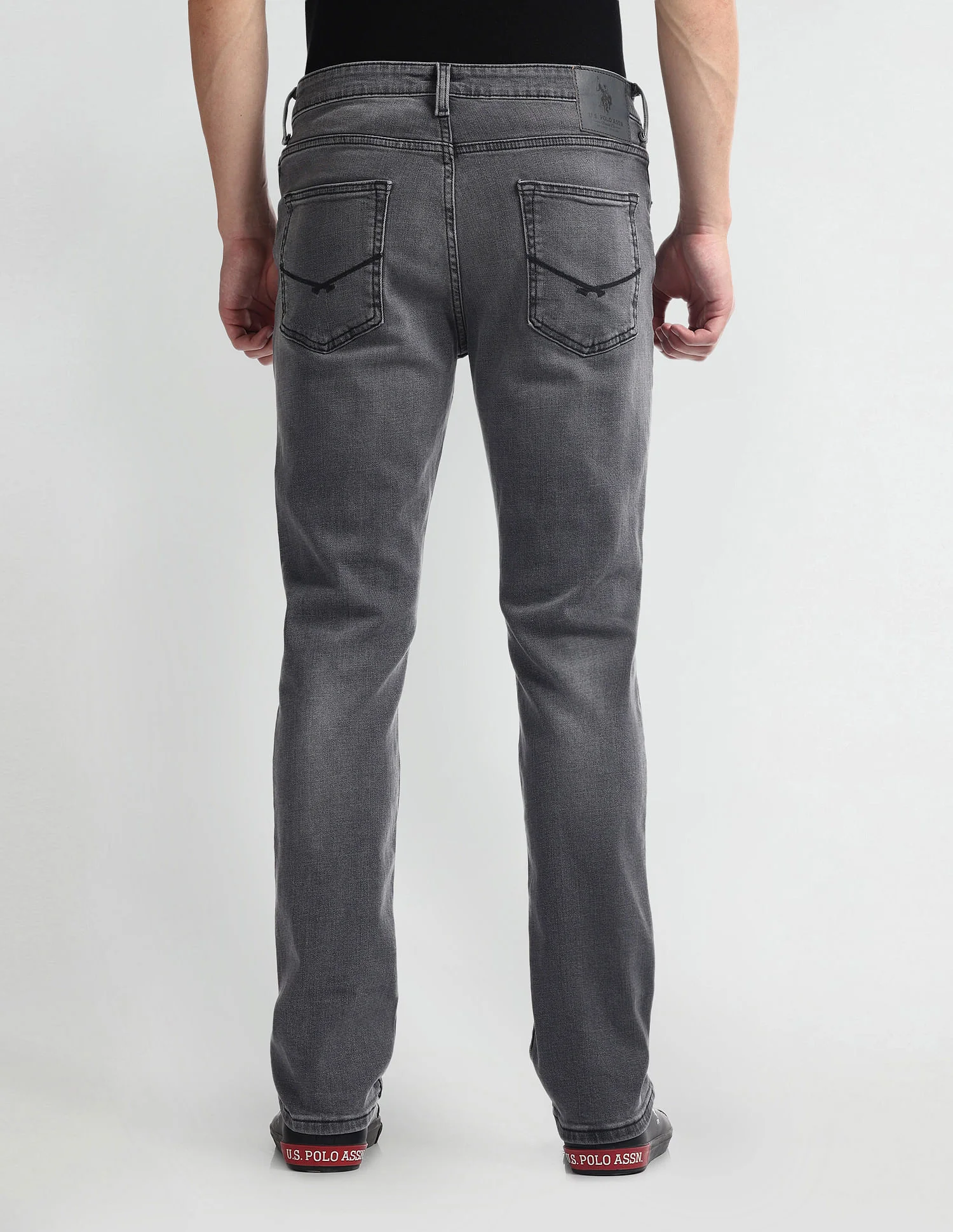 Harold Slim Straight Fit Black Jeans - Image 5