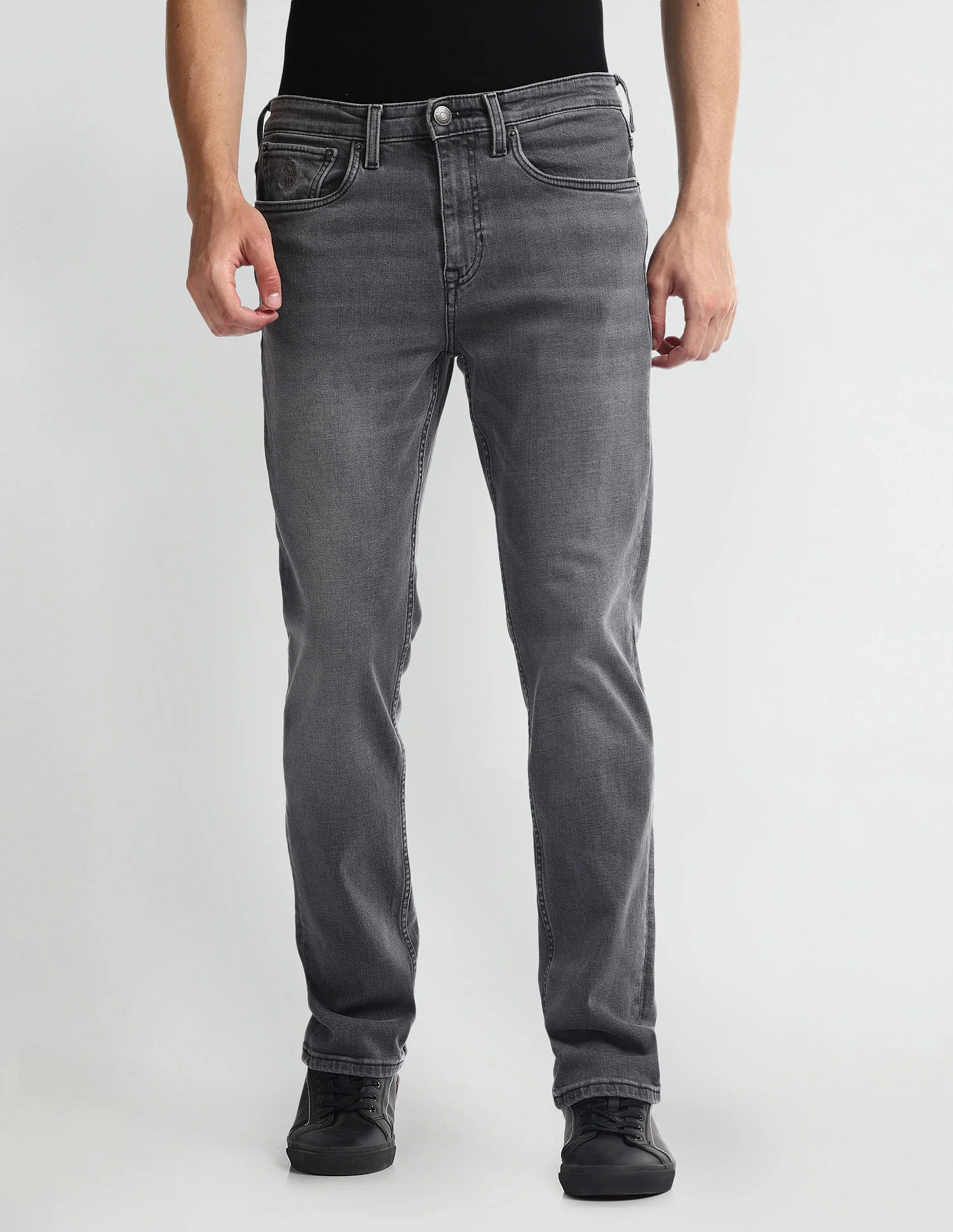Harold Slim Straight Fit Black Jeans - Image 6