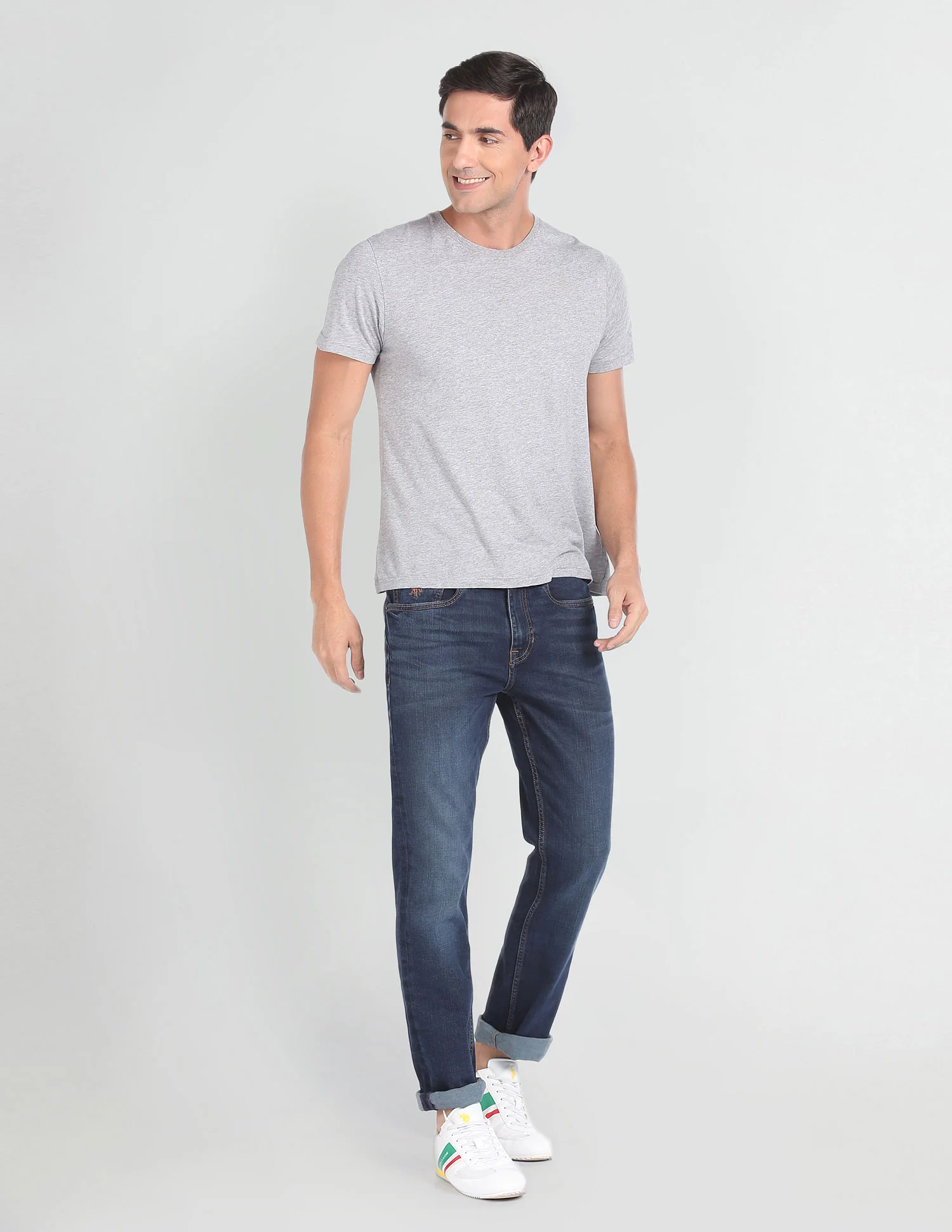 Harold Slim Straight Fit Blue Jeans - Image 3