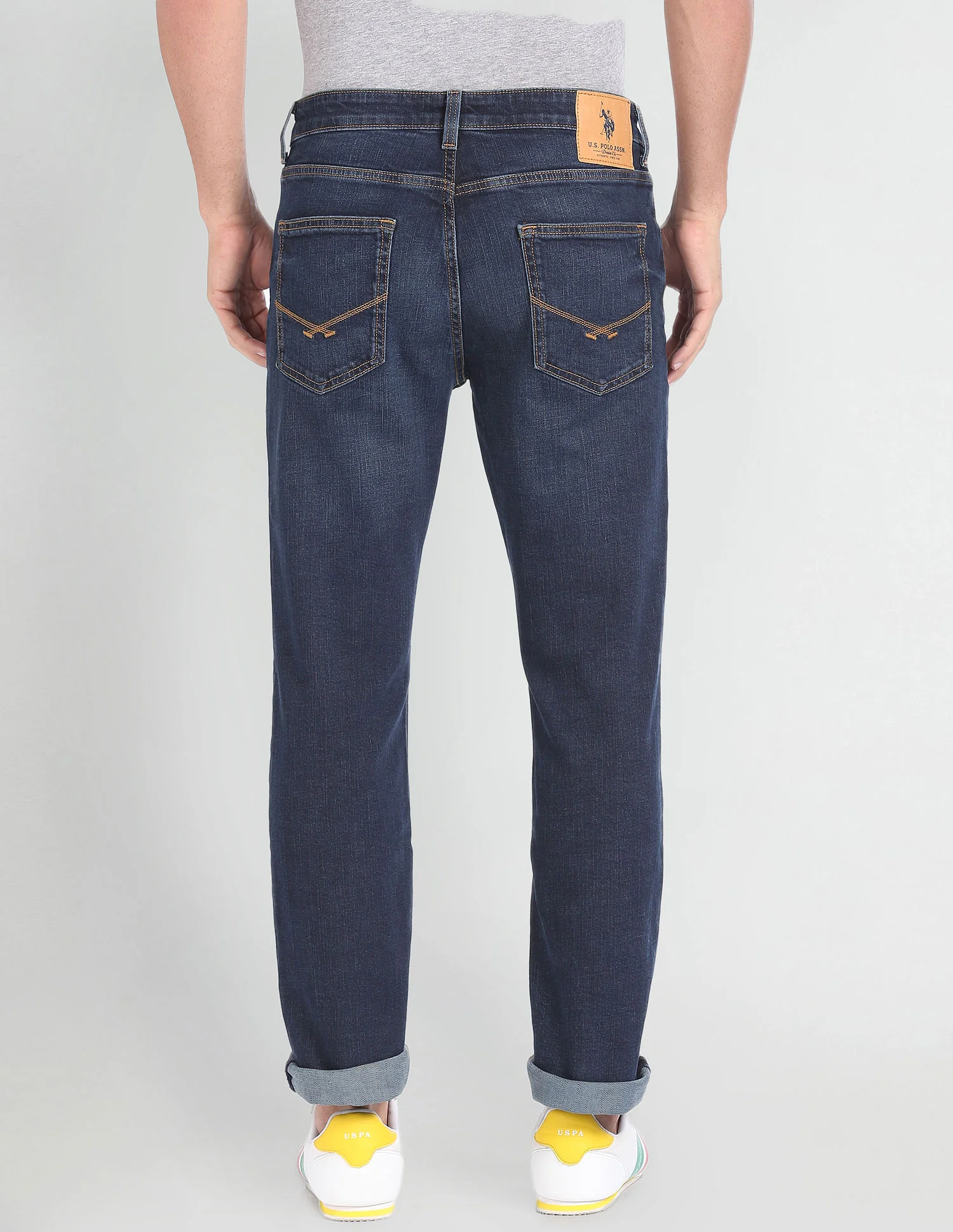 Harold Slim Straight Fit Blue Jeans - Image 5