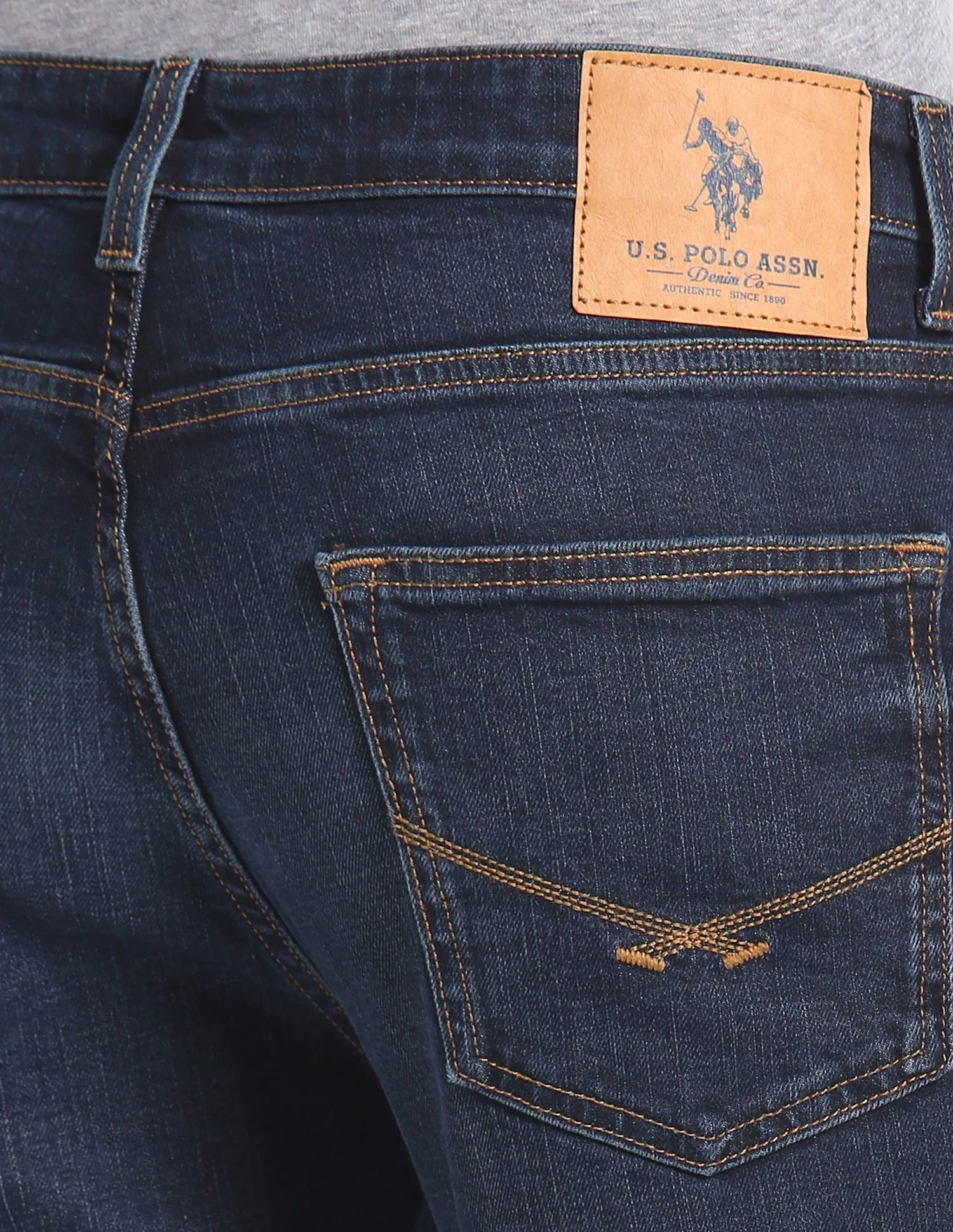 Harold Slim Straight Fit Blue Jeans - Image 7
