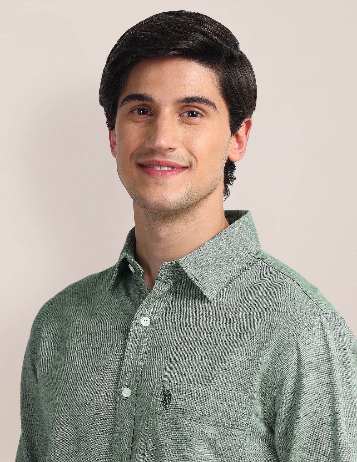 Heathered Dobby Shirt - Image 7