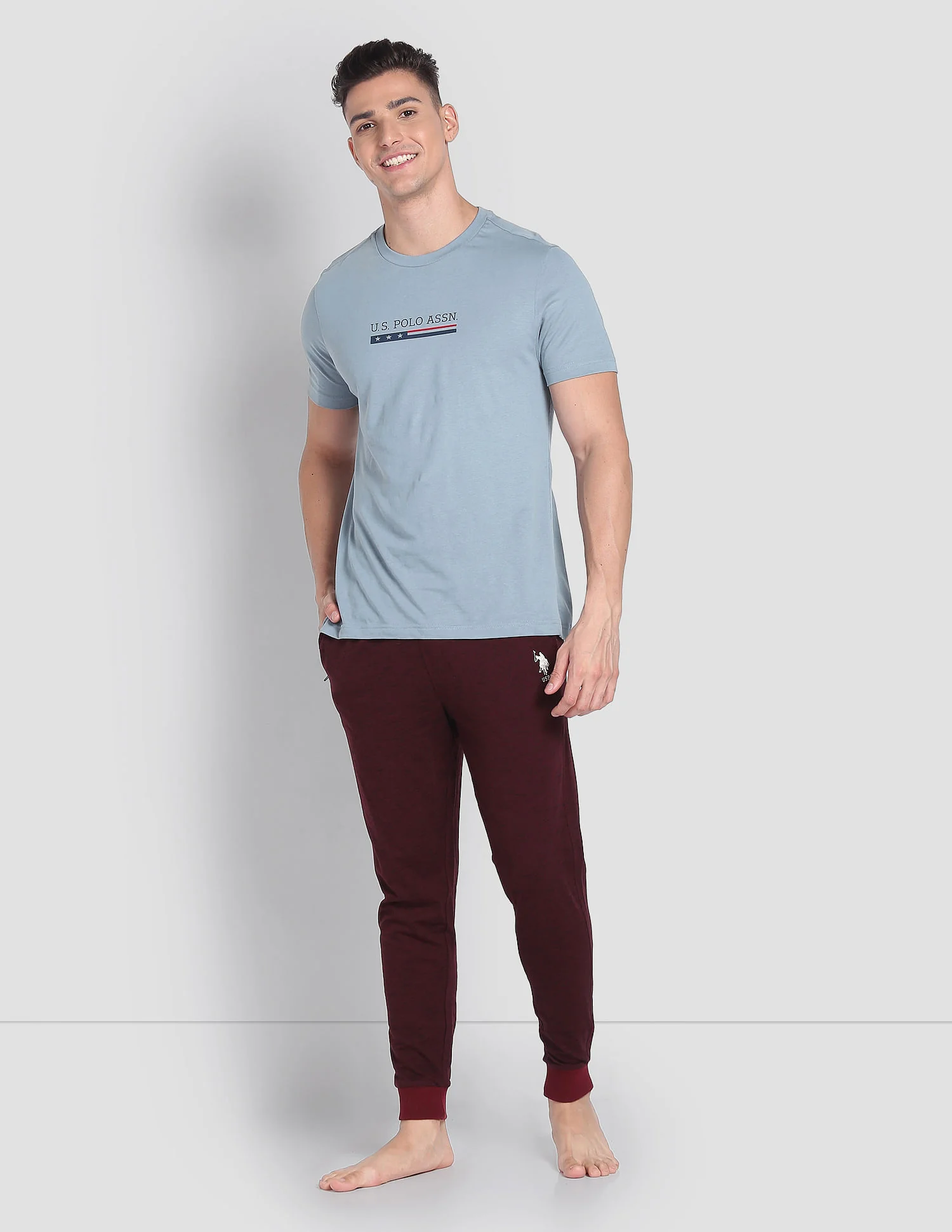 Heathered Drawstring Waist LJ004 Joggers - Pack Of 1 - Image 3