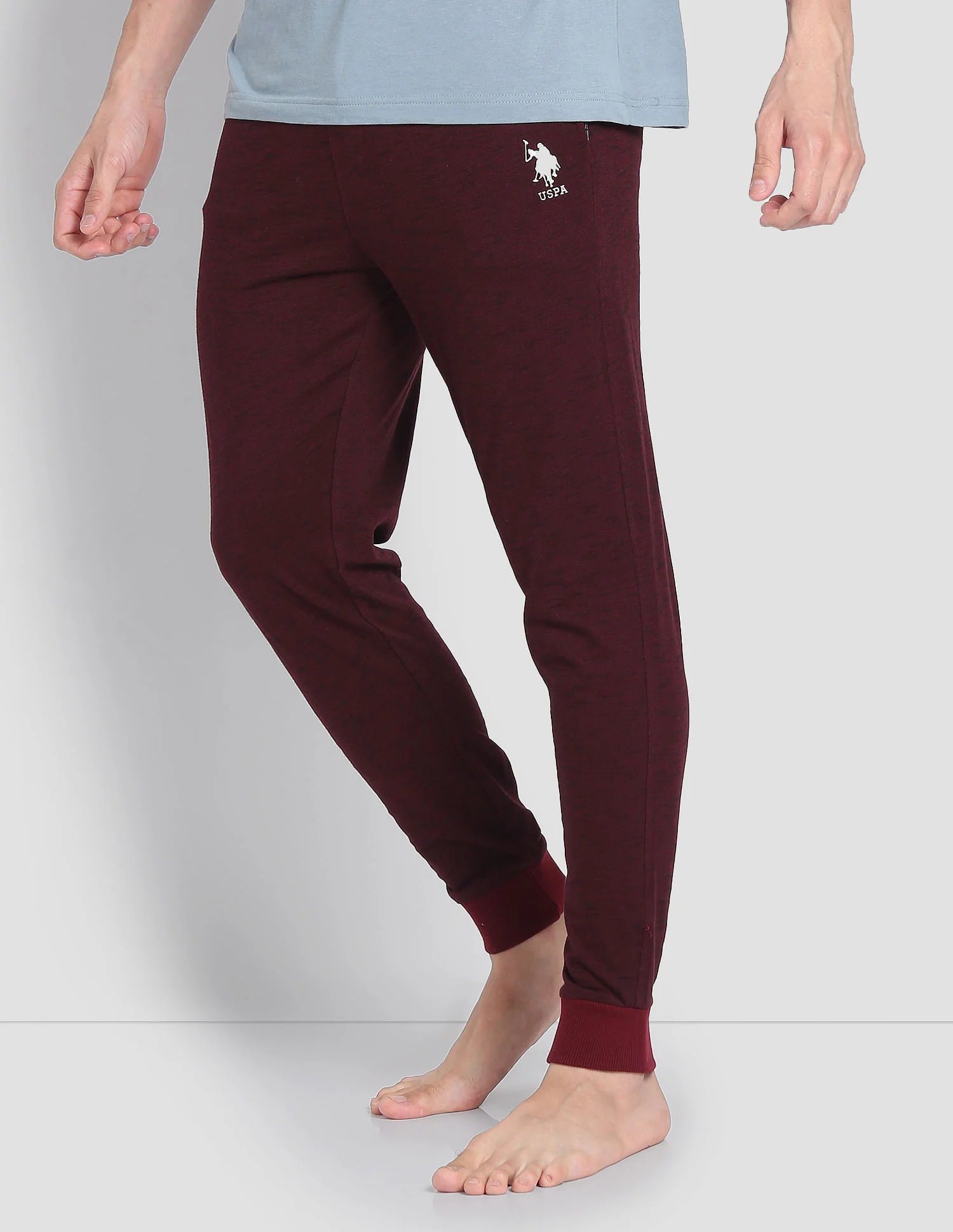 Heathered Drawstring Waist LJ004 Joggers - Pack Of 1 - Image 4