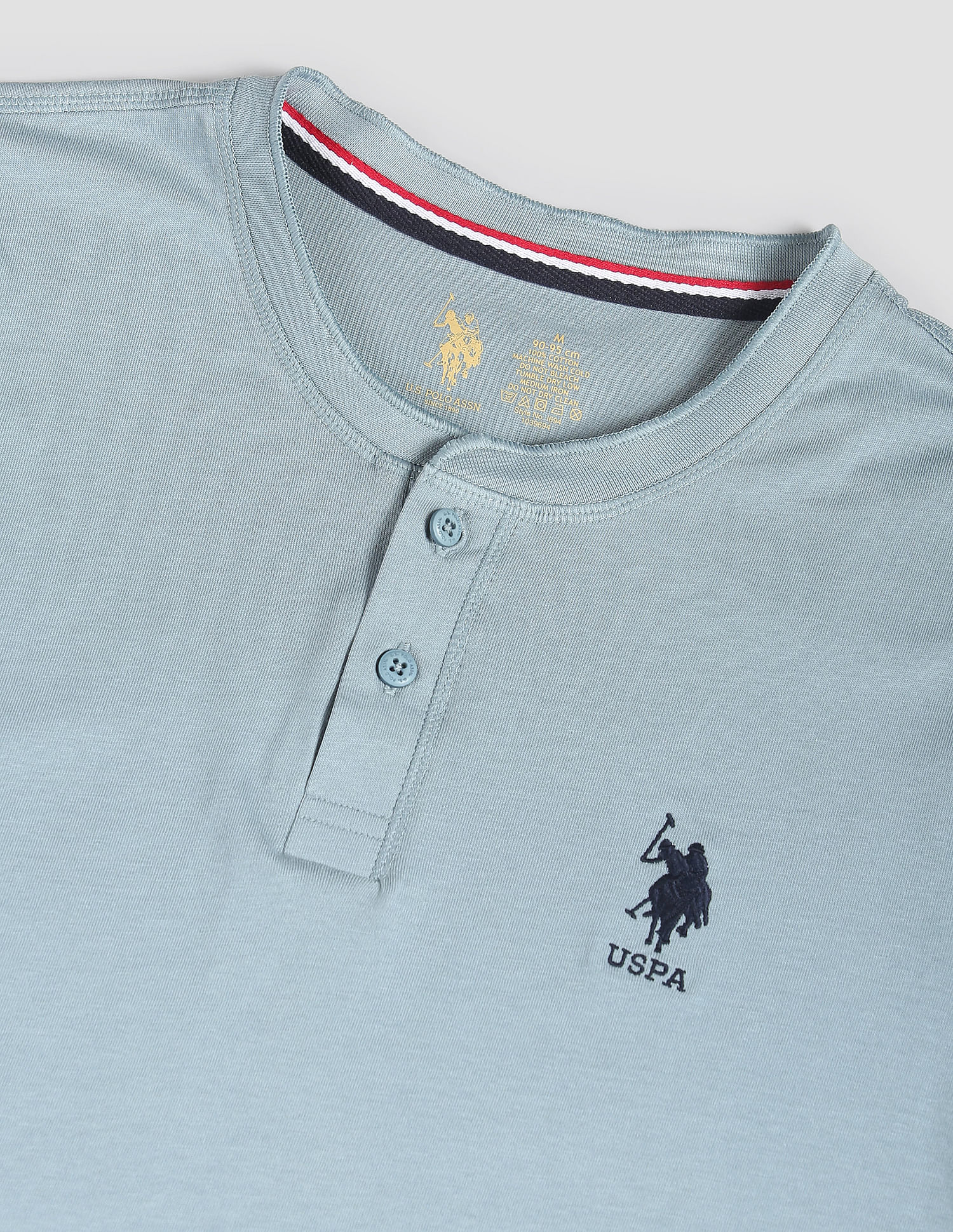 Henley Neck Solid I694 Lounge T-Shirt - Pack Of 1 - Image 2