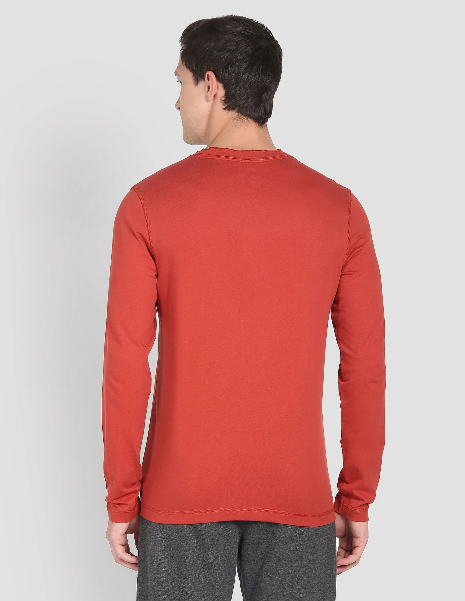 Henley Neck Solid I694 Lounge T-Shirt - Pack Of 1 - Image 5