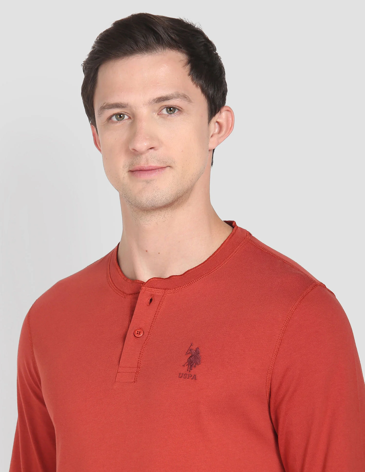 Henley Neck Solid I694 Lounge T-Shirt - Pack Of 1 - Image 7