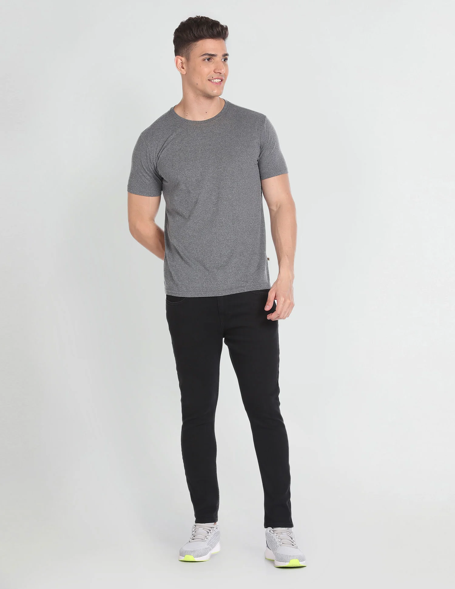 Henry Cropped Fit Black Jeans - Image 3