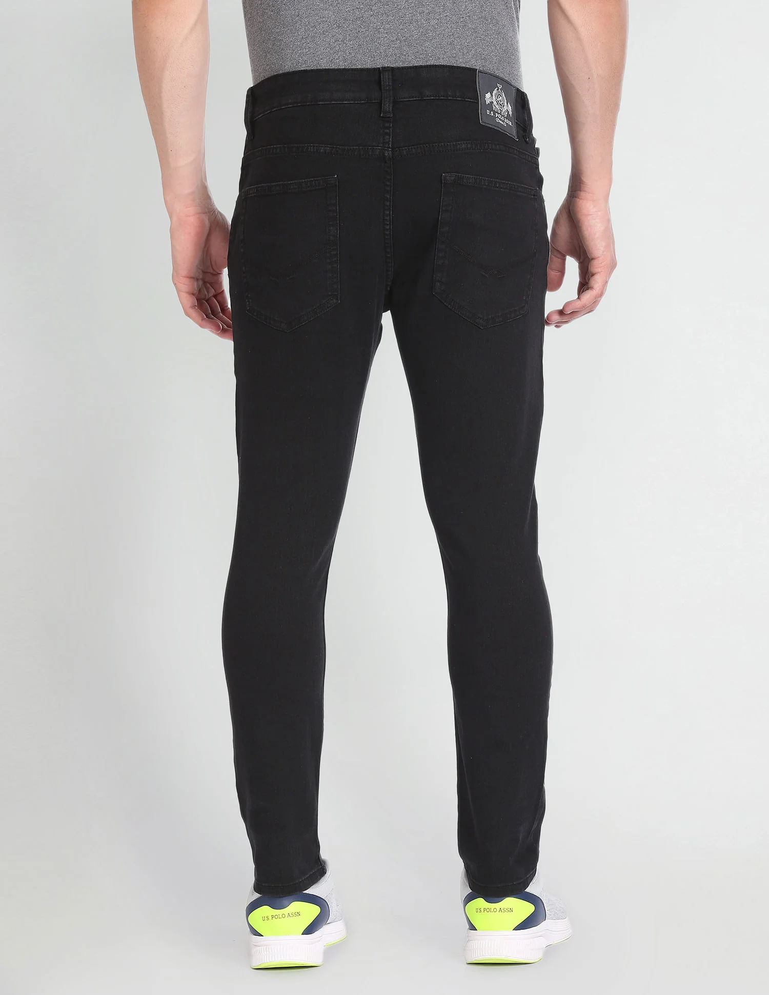 Henry Cropped Fit Black Jeans - Image 5