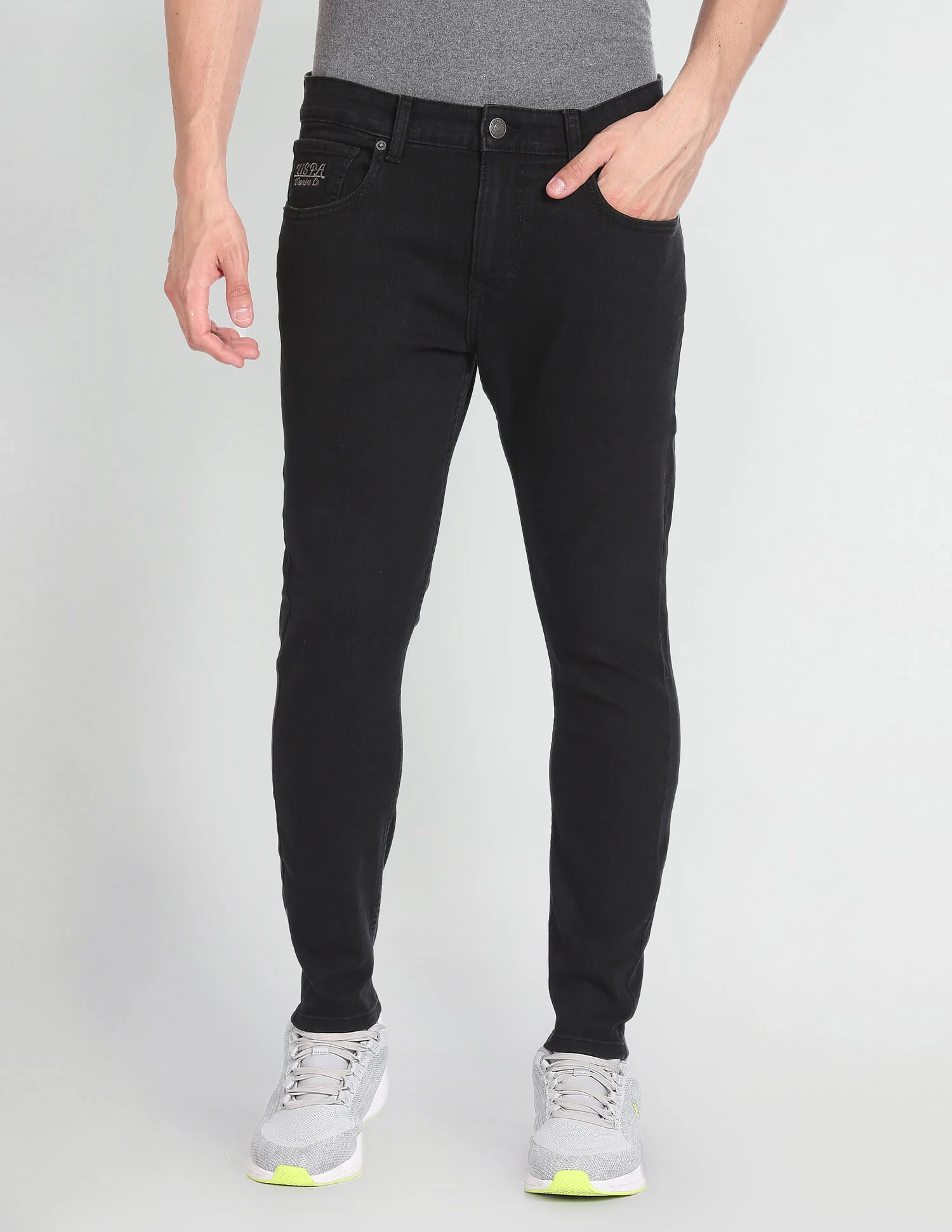 Henry Cropped Fit Black Jeans - Image 6