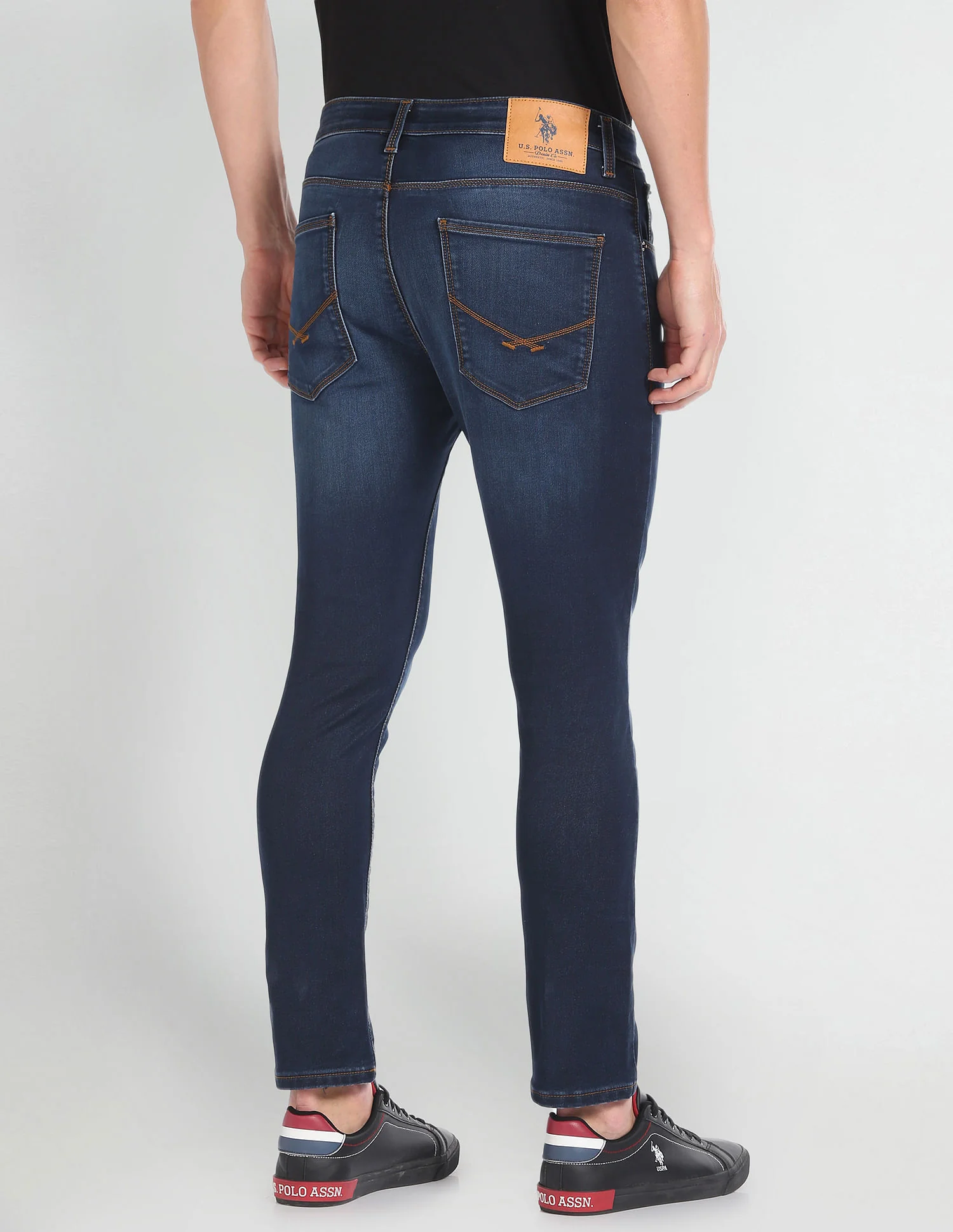 Henry Cropped Regular Fit Blue Jeans - Image 5