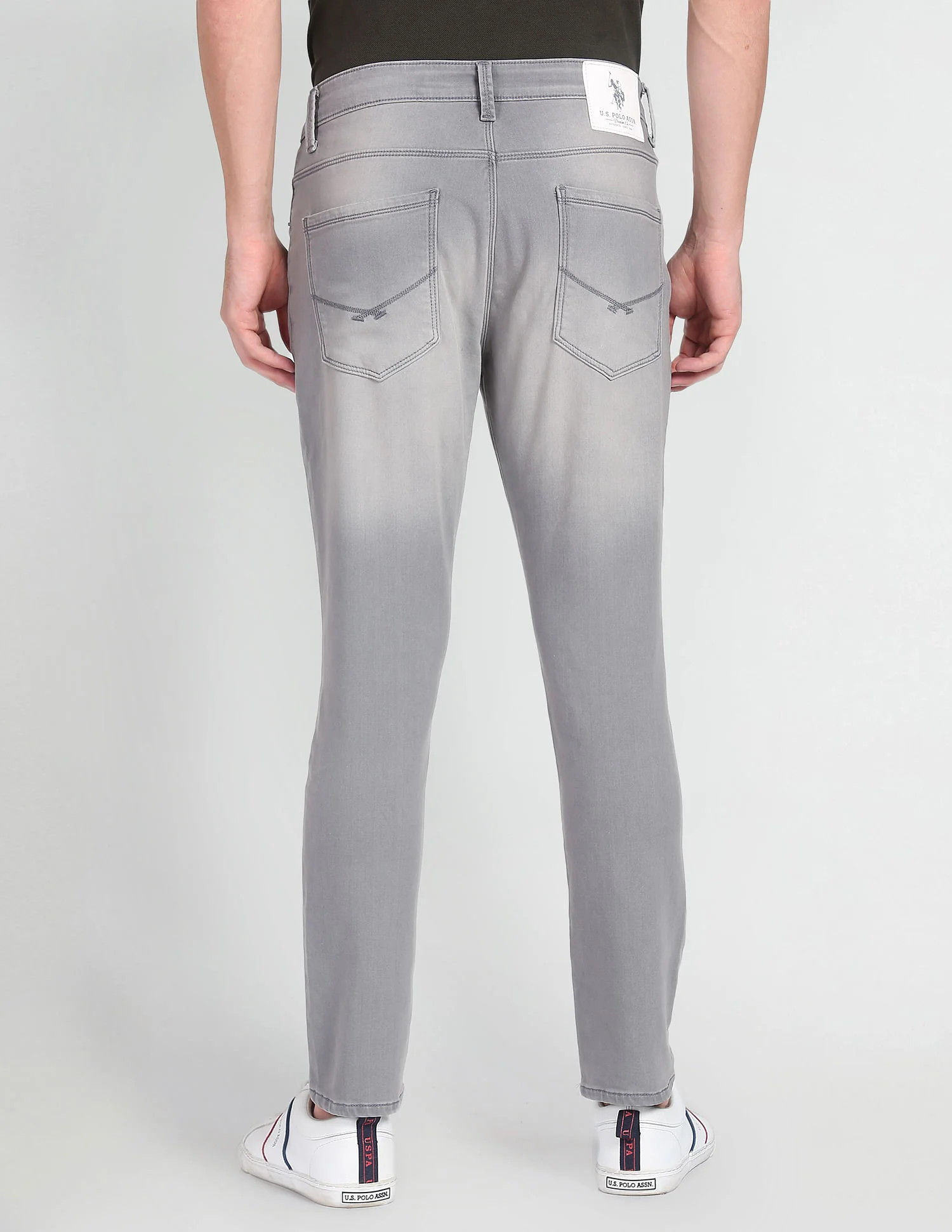 Henry Cropped Stone Wash Jeans - Image 5