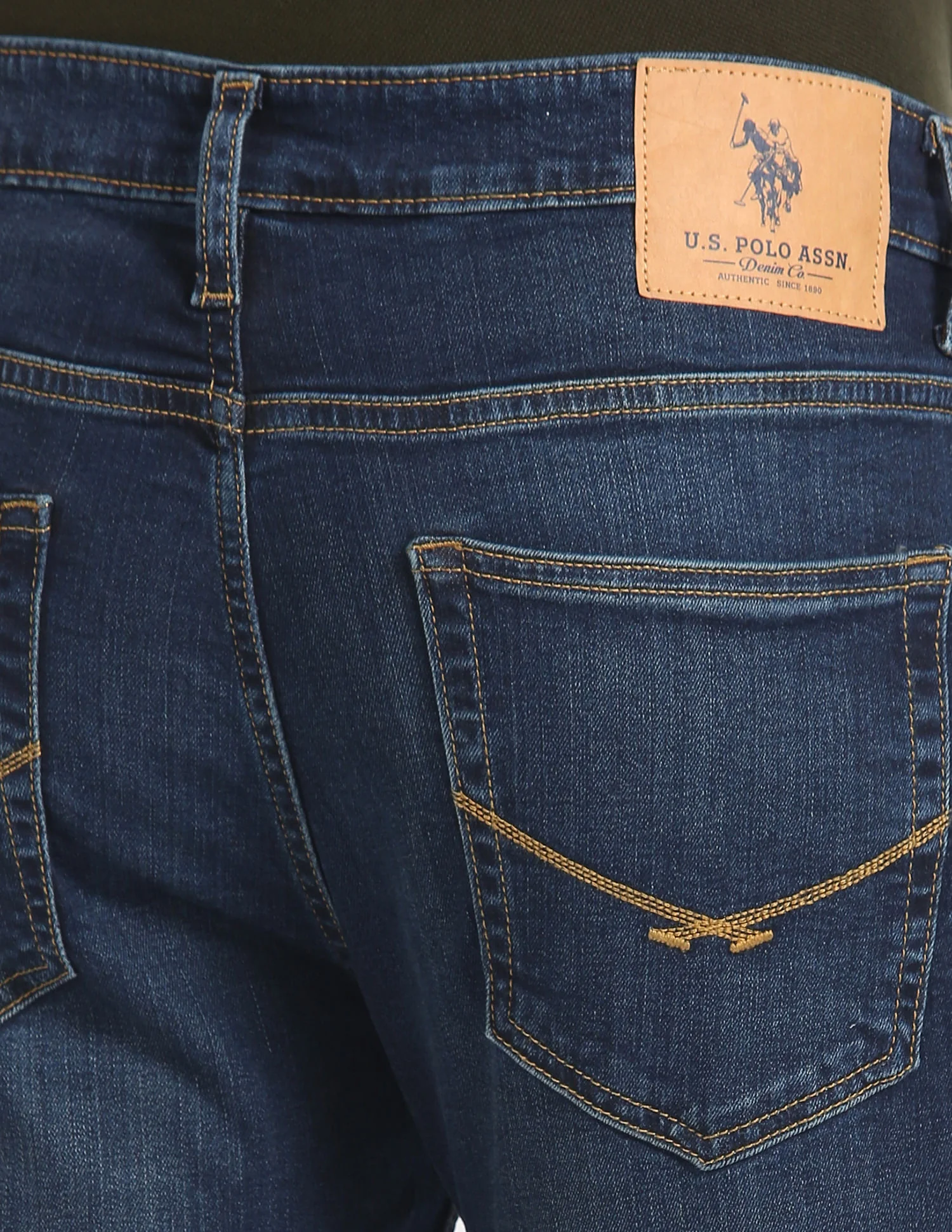 Henry Cropped Tapered Fit Blue Jeans - Image 7