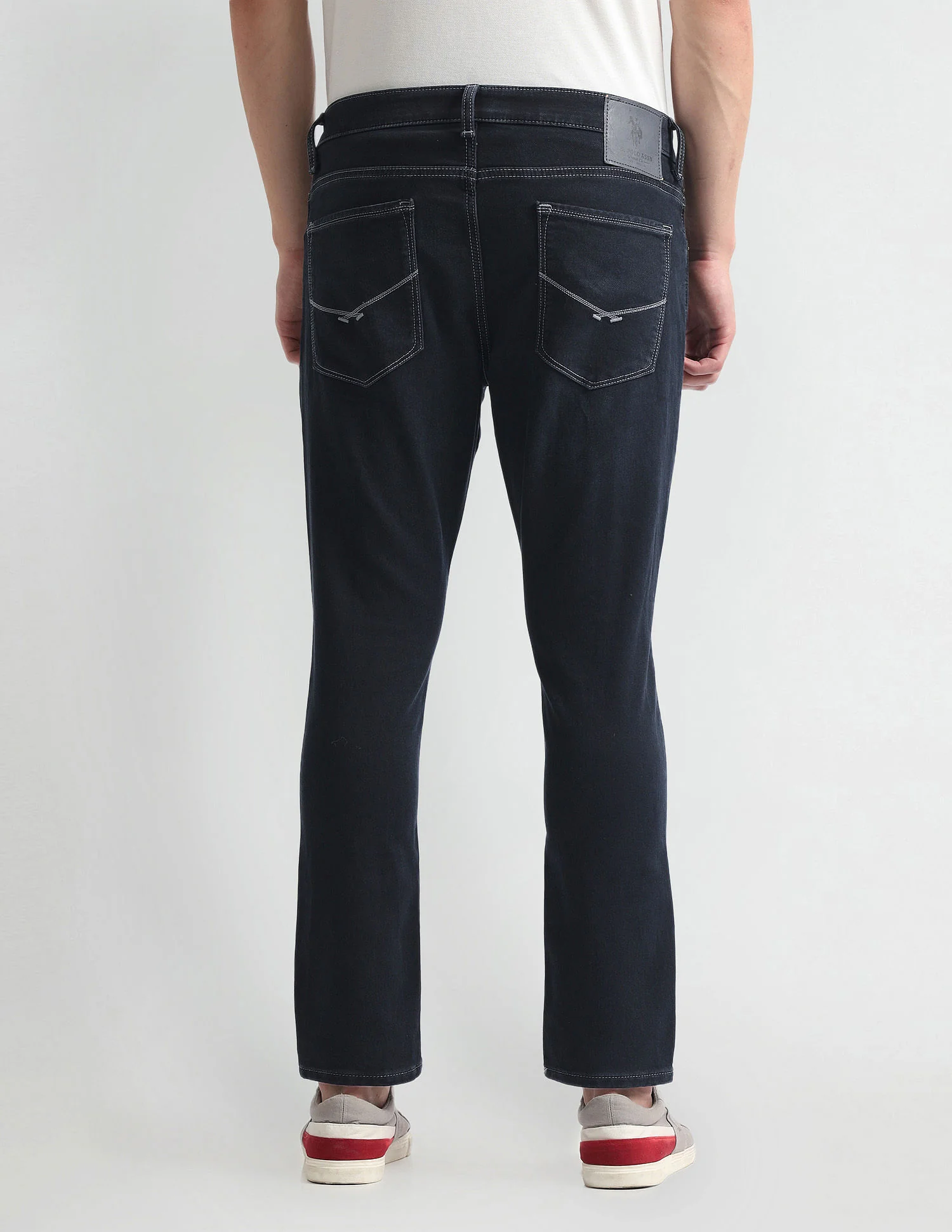 Henry Tapered Cropped Fit Blue Jeans - Image 5