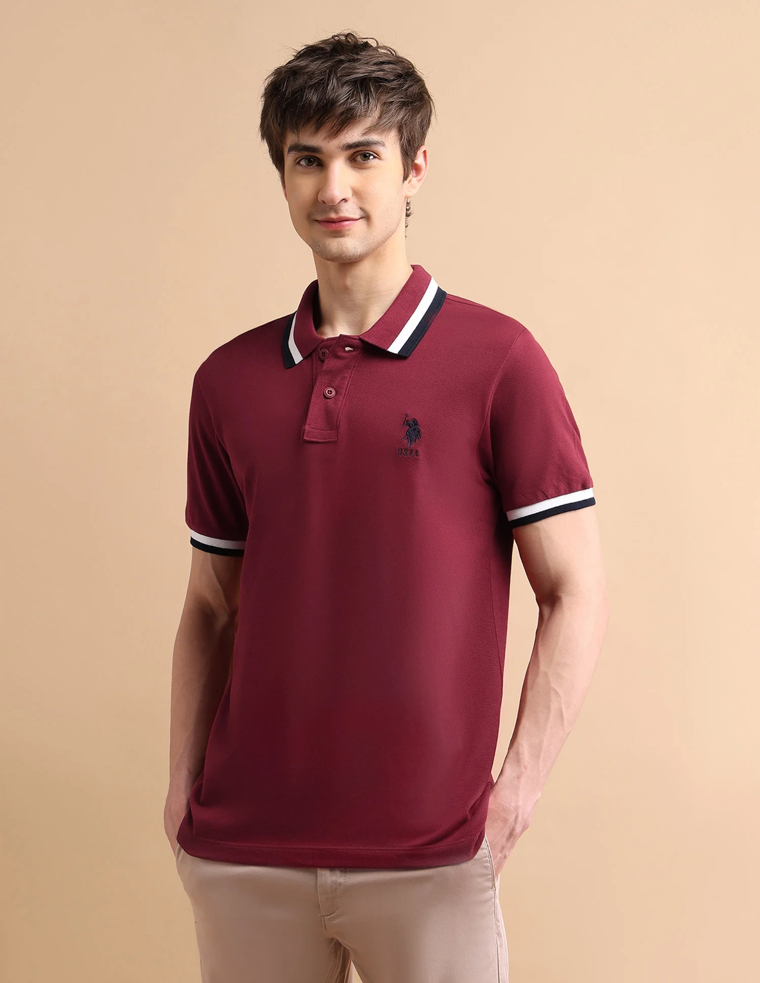 Heritage Tipped Polo Shirt - Image 4