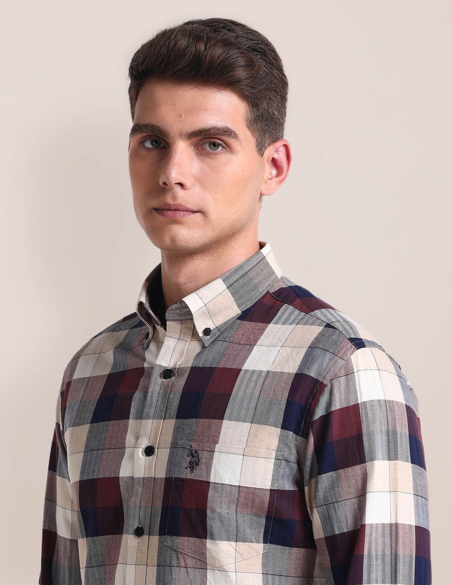 Herringbone Cotton Shirt - Image 7