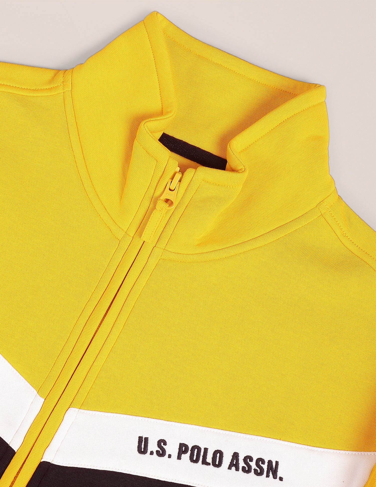 High Neck Brand Striped Sweatshirt - Image 2