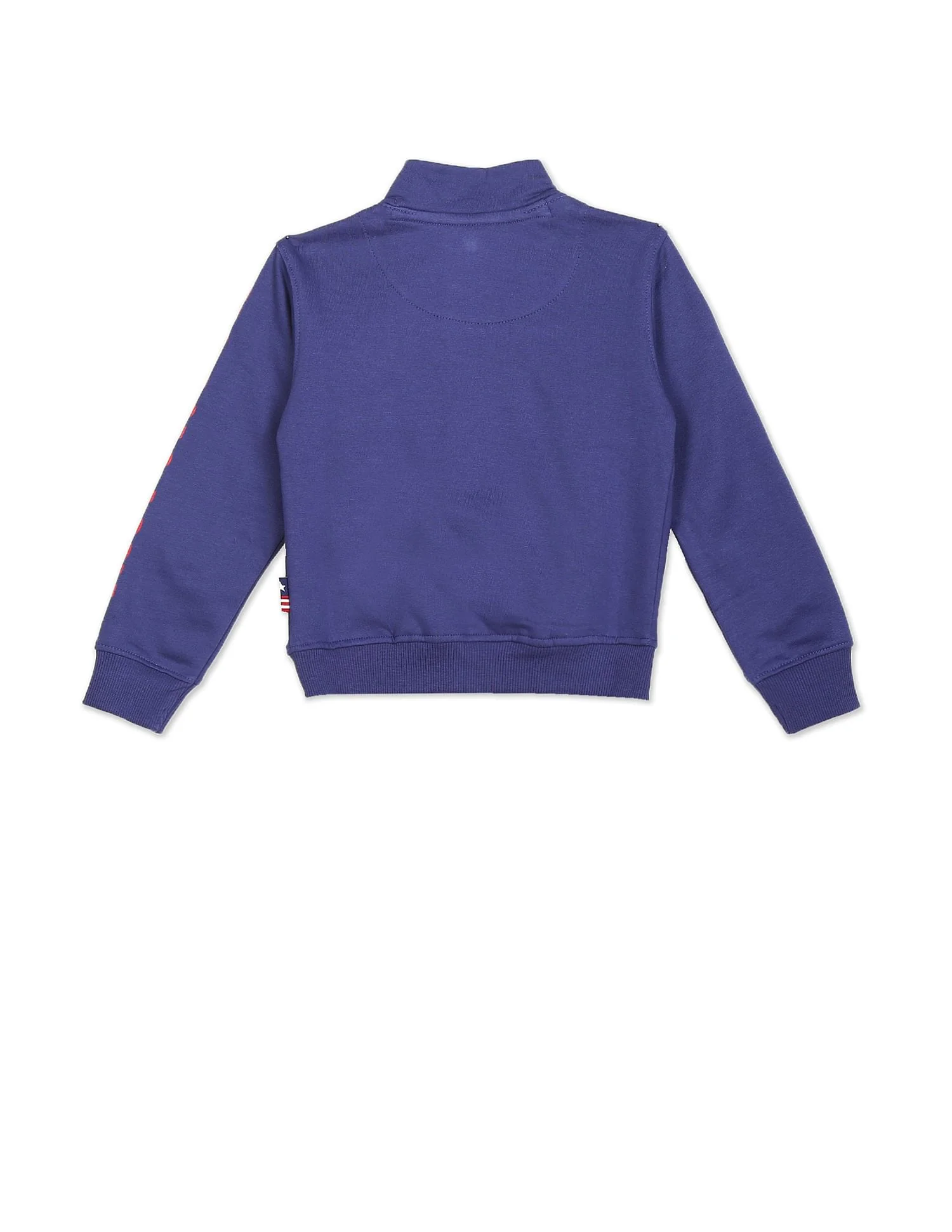 High Neck Contrast Brand Print Sweatshirt - Image 2