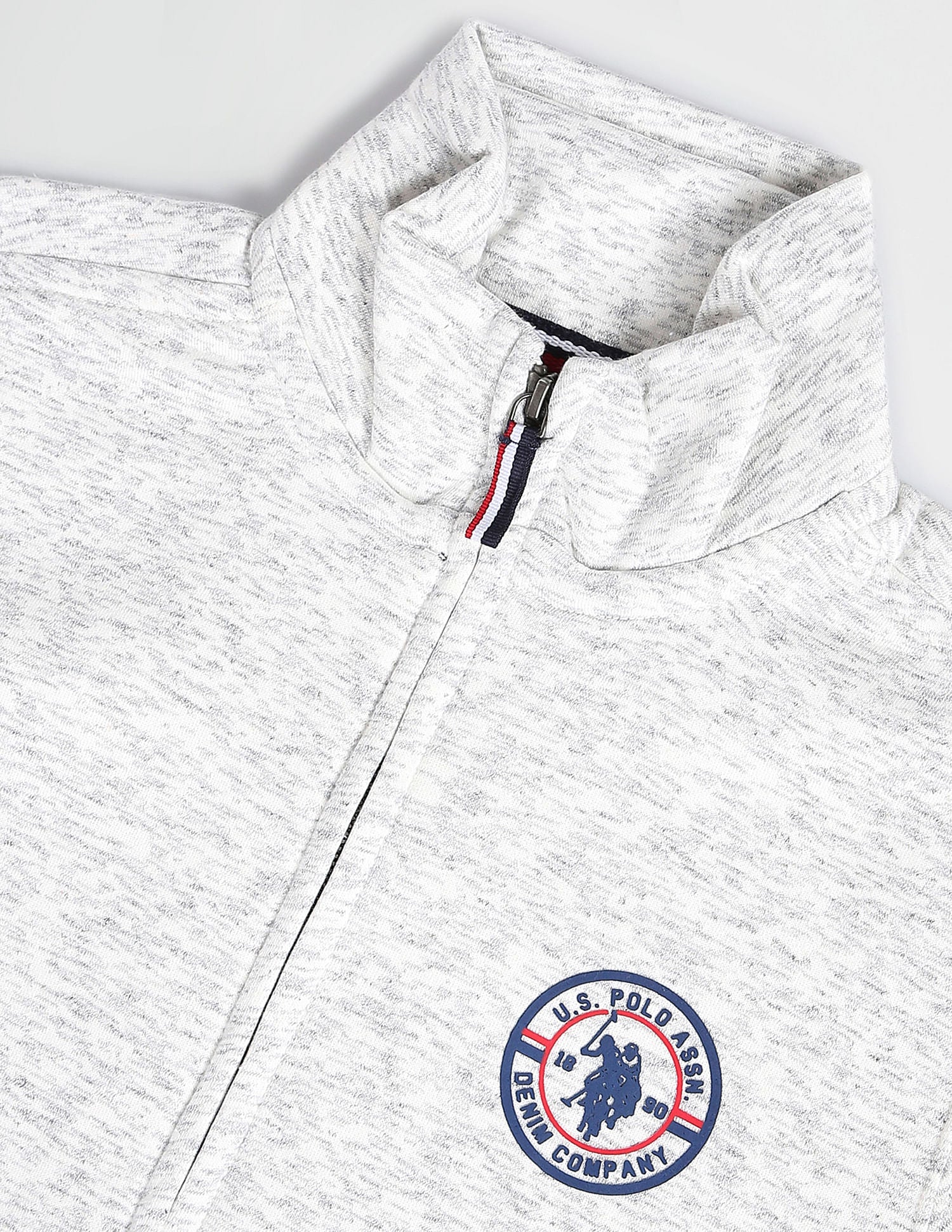 High Neck Heathered Sweatshirt - Image 2