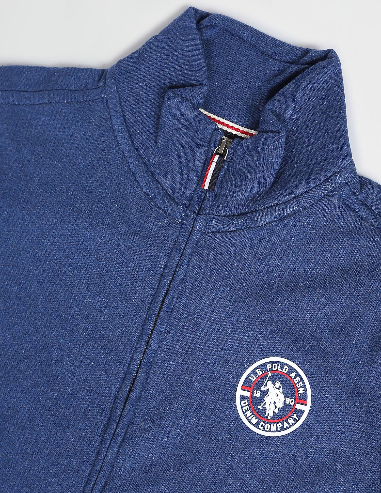 High Neck Heathered Sweatshirt - Image 2