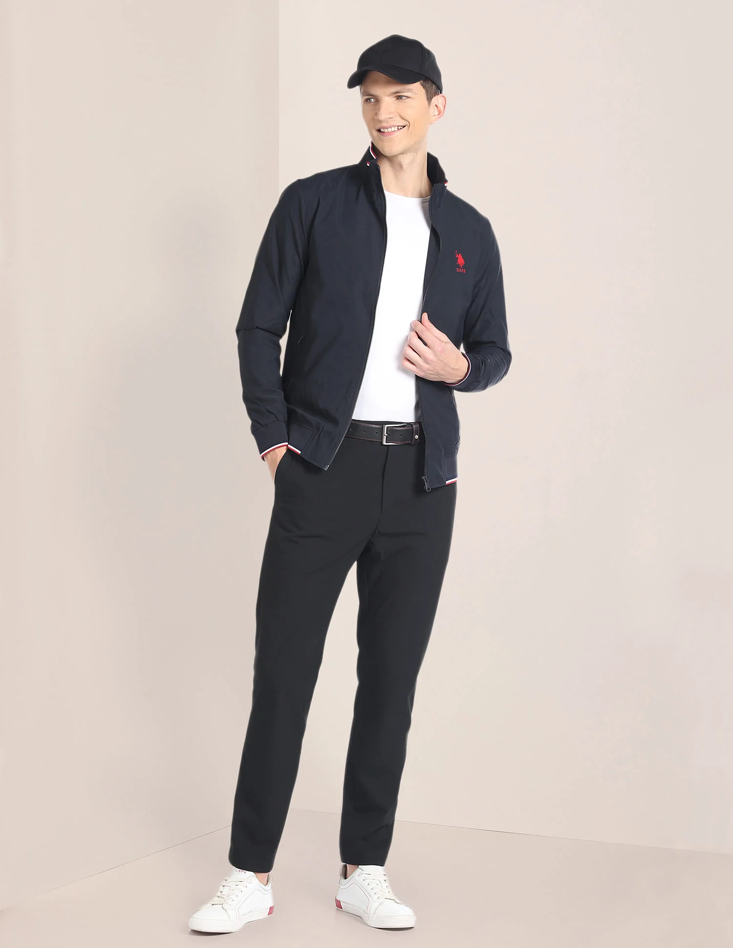 High Neck Long Sleeve Casual Jacket - Image 3
