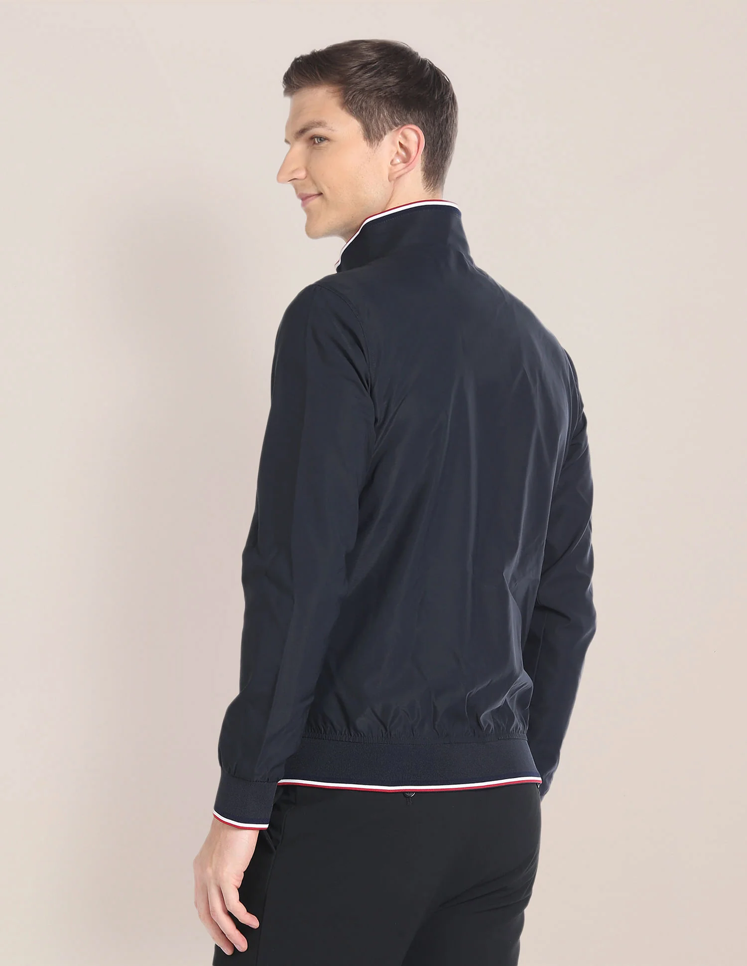 High Neck Long Sleeve Casual Jacket - Image 5