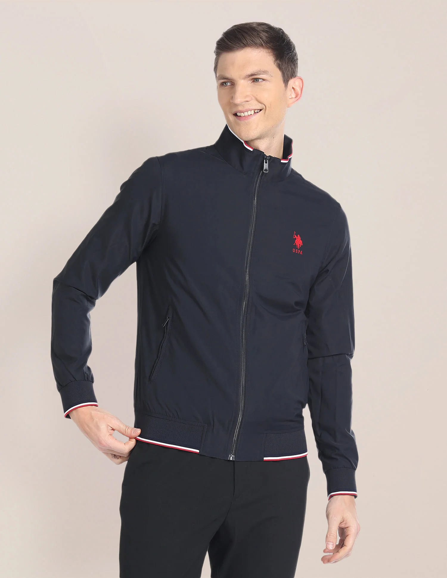 High Neck Long Sleeve Casual Jacket - Image 6