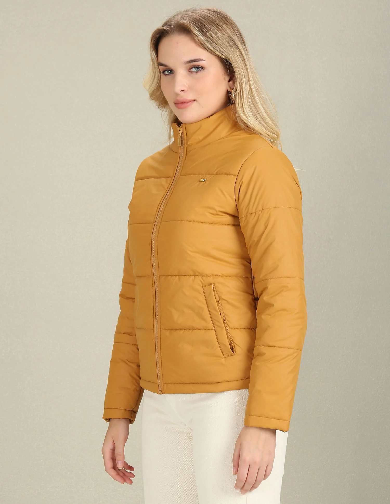 High Neck Puffer Jacket - Image 4