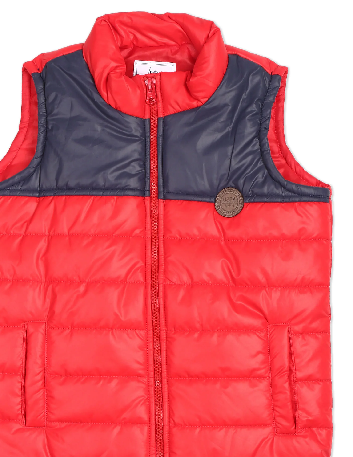 High Neck Sleeveless Jacket - Image 4