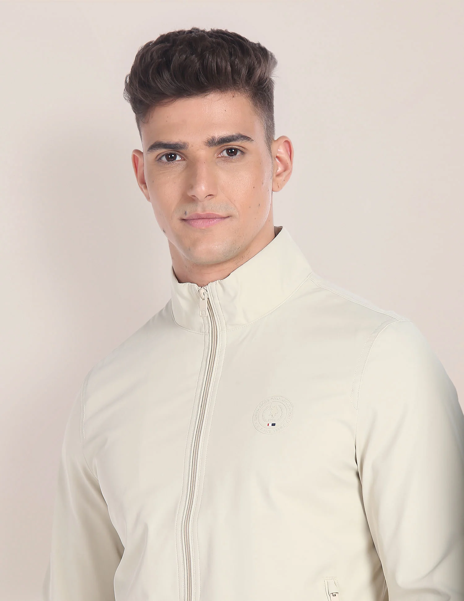 High Neck Solid Jacket - Image 7