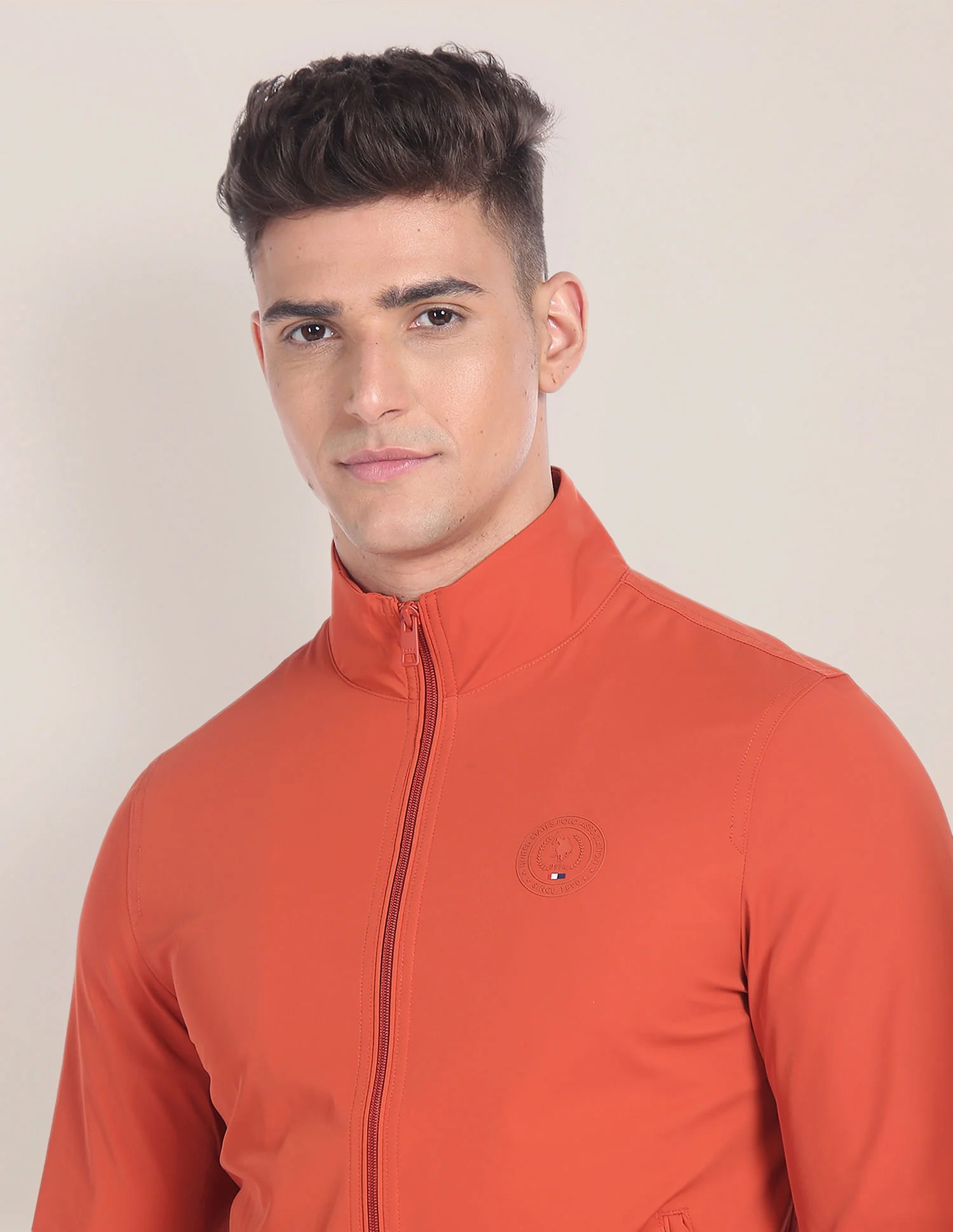 High Neck Solid Jacket - Image 7