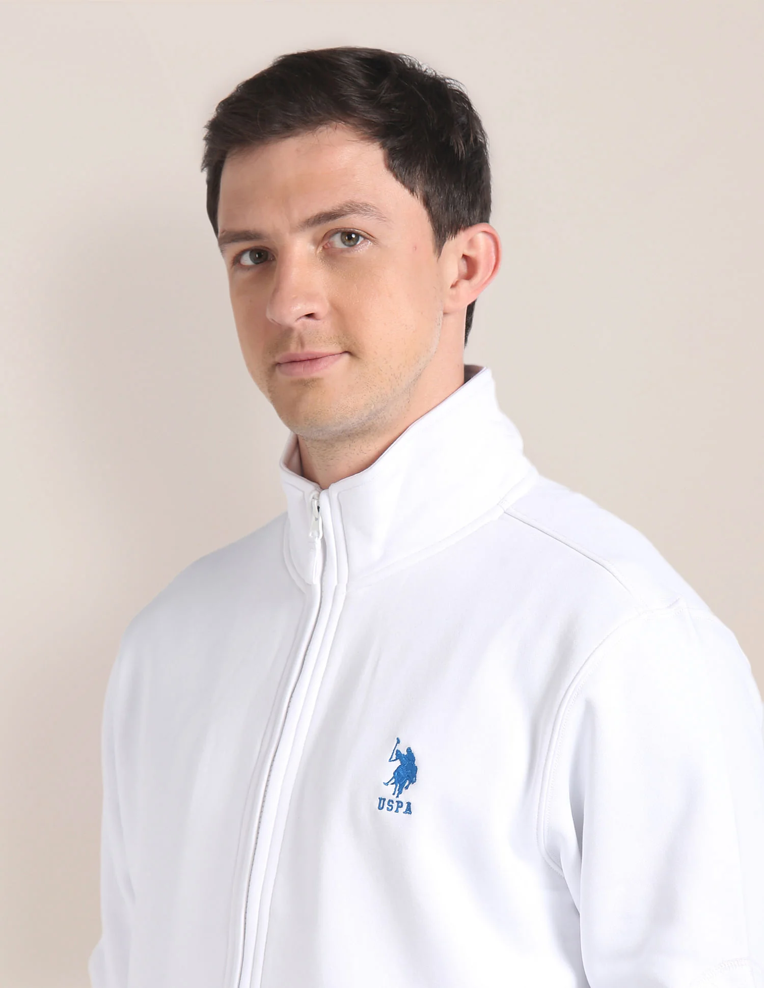 High Neck Solid Sweatshirt - Image 7