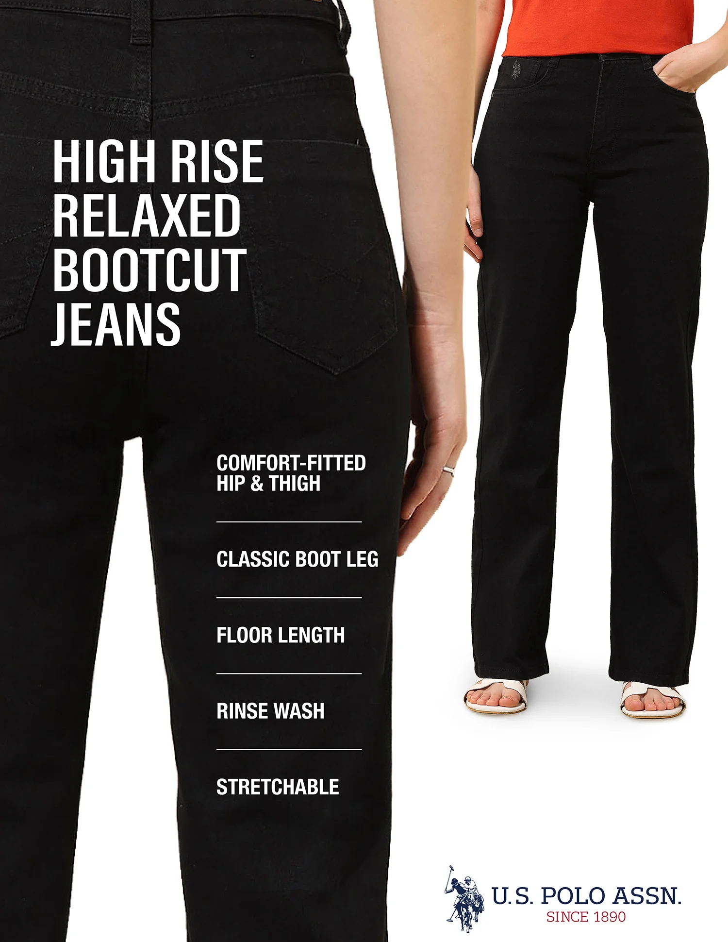 High Rise Flared Jeans - Image 9