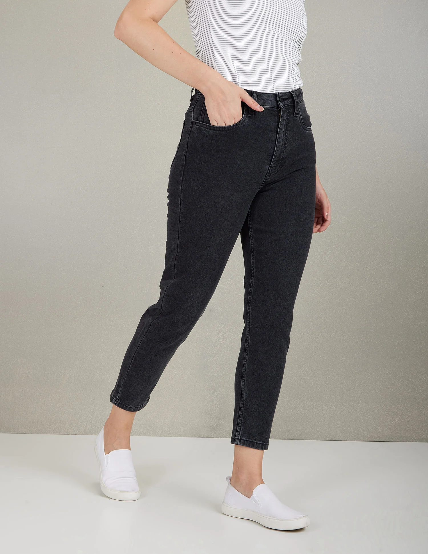 High Rise Mom Fit Jeans
