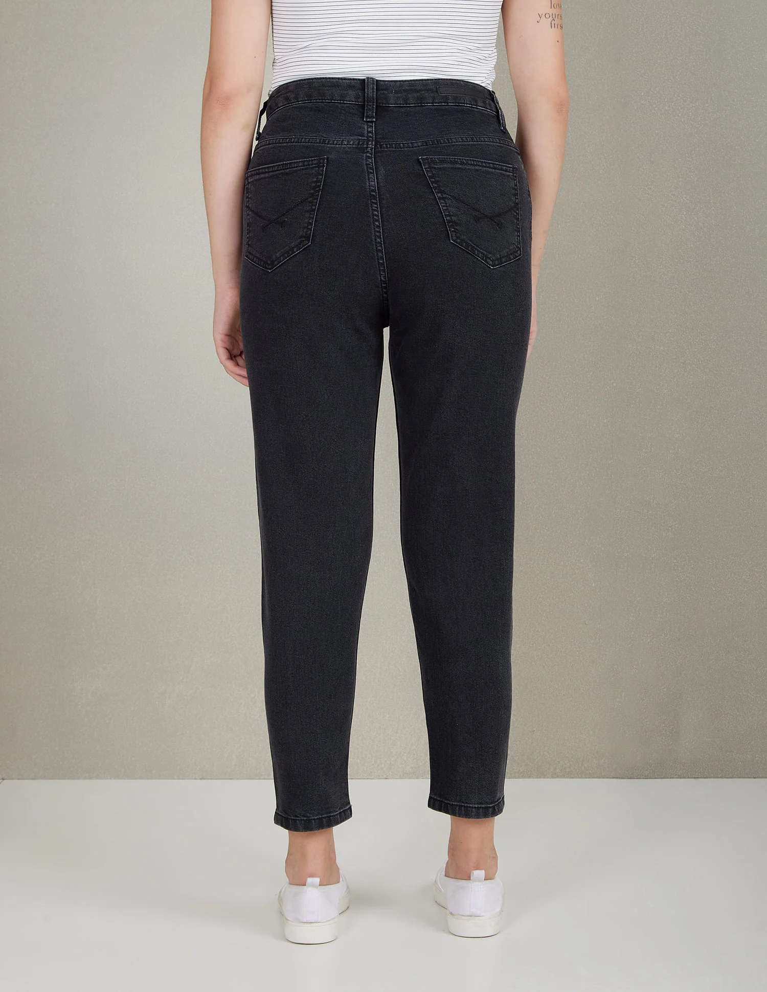 High Rise Mom Fit Jeans - Image 5