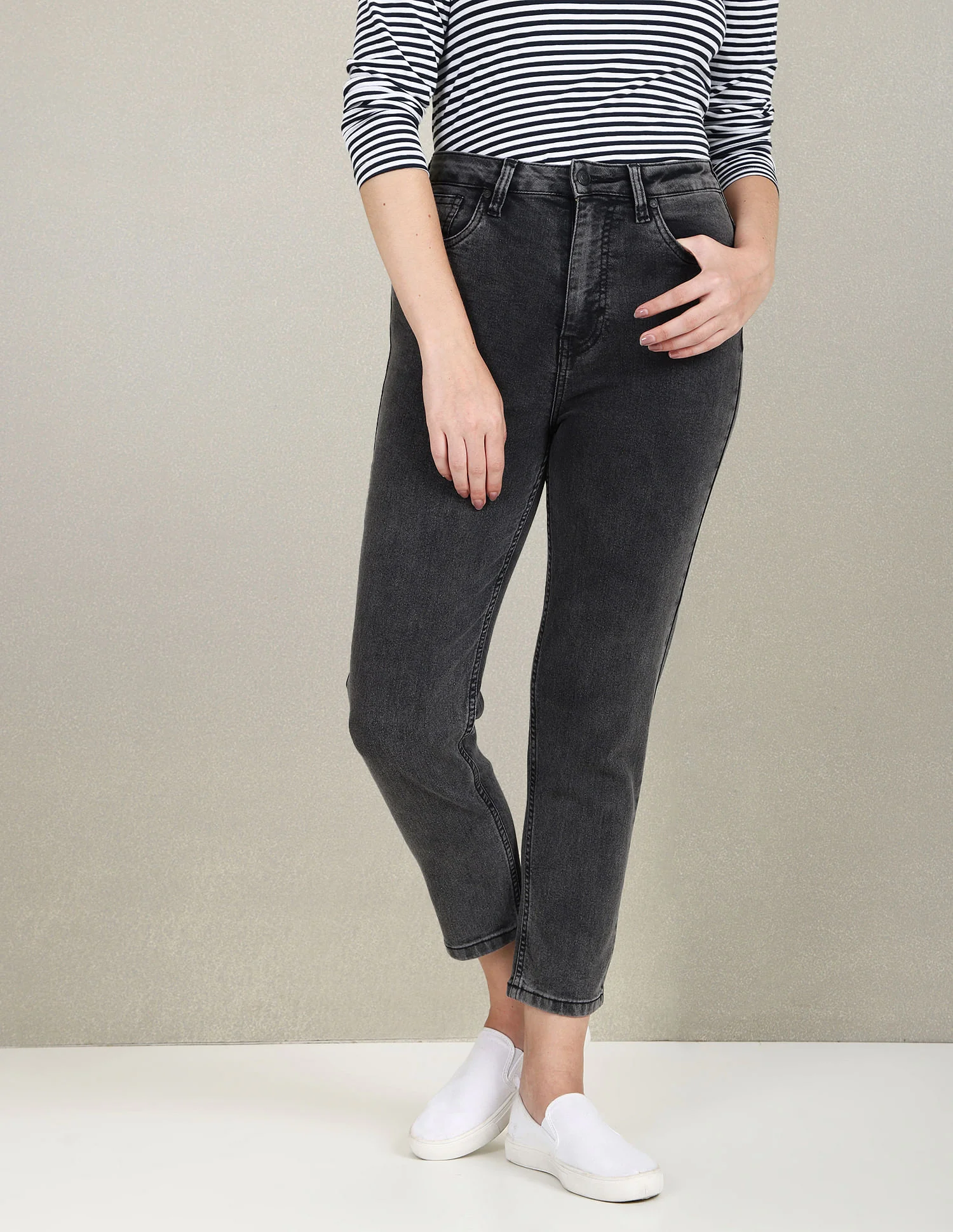 High Rise Mom Fit Jeans