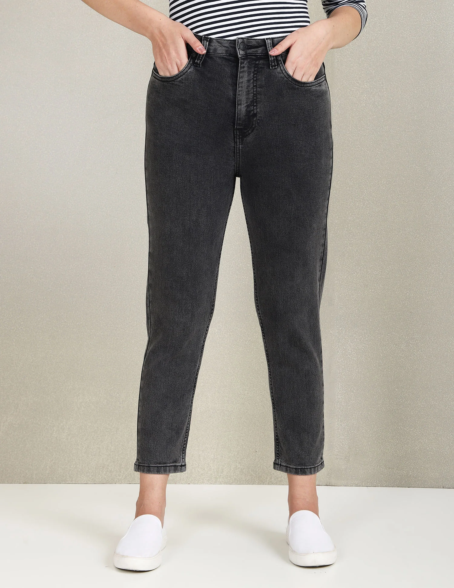 High Rise Mom Fit Jeans - Image 6