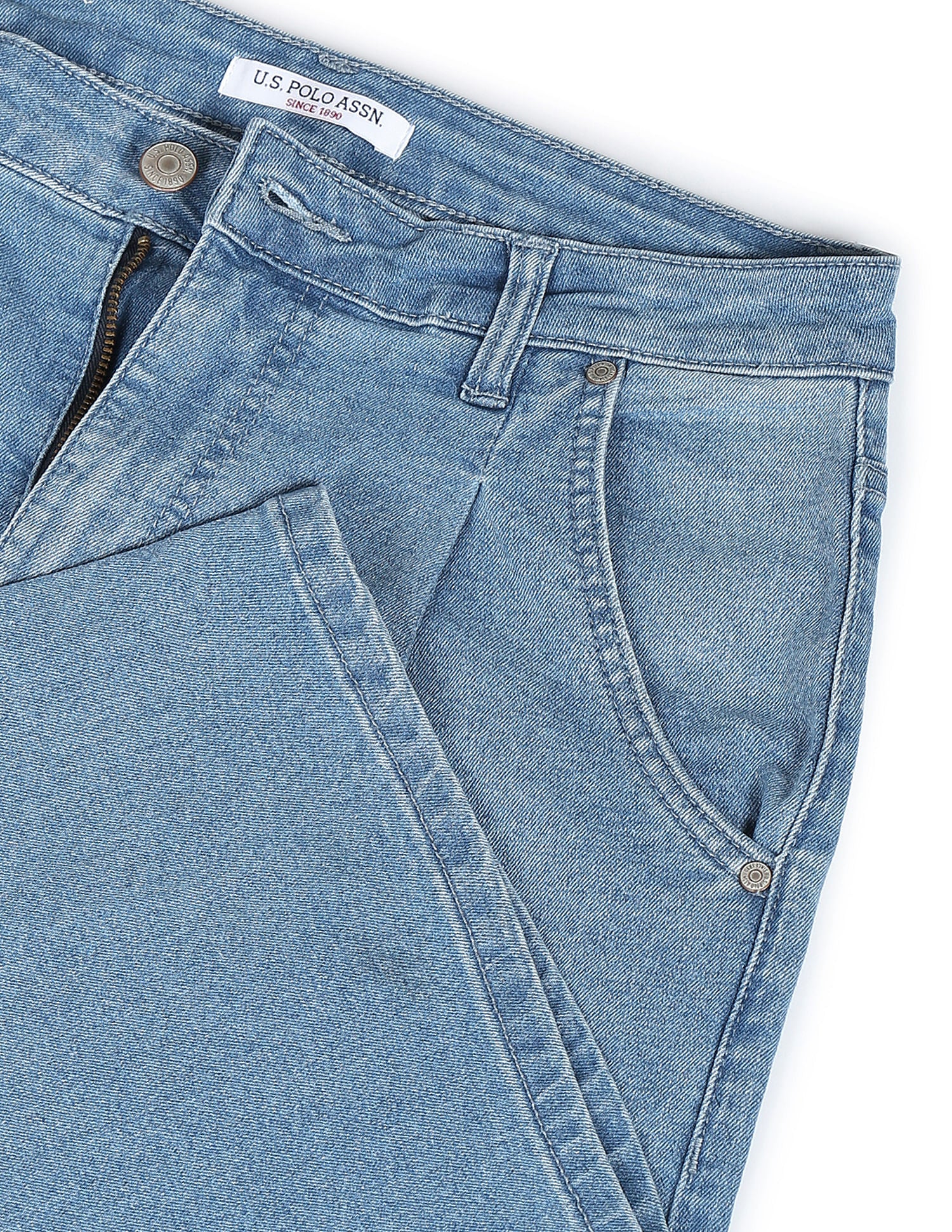 High Rise Pleated Wide Leg Jeans - Image 2