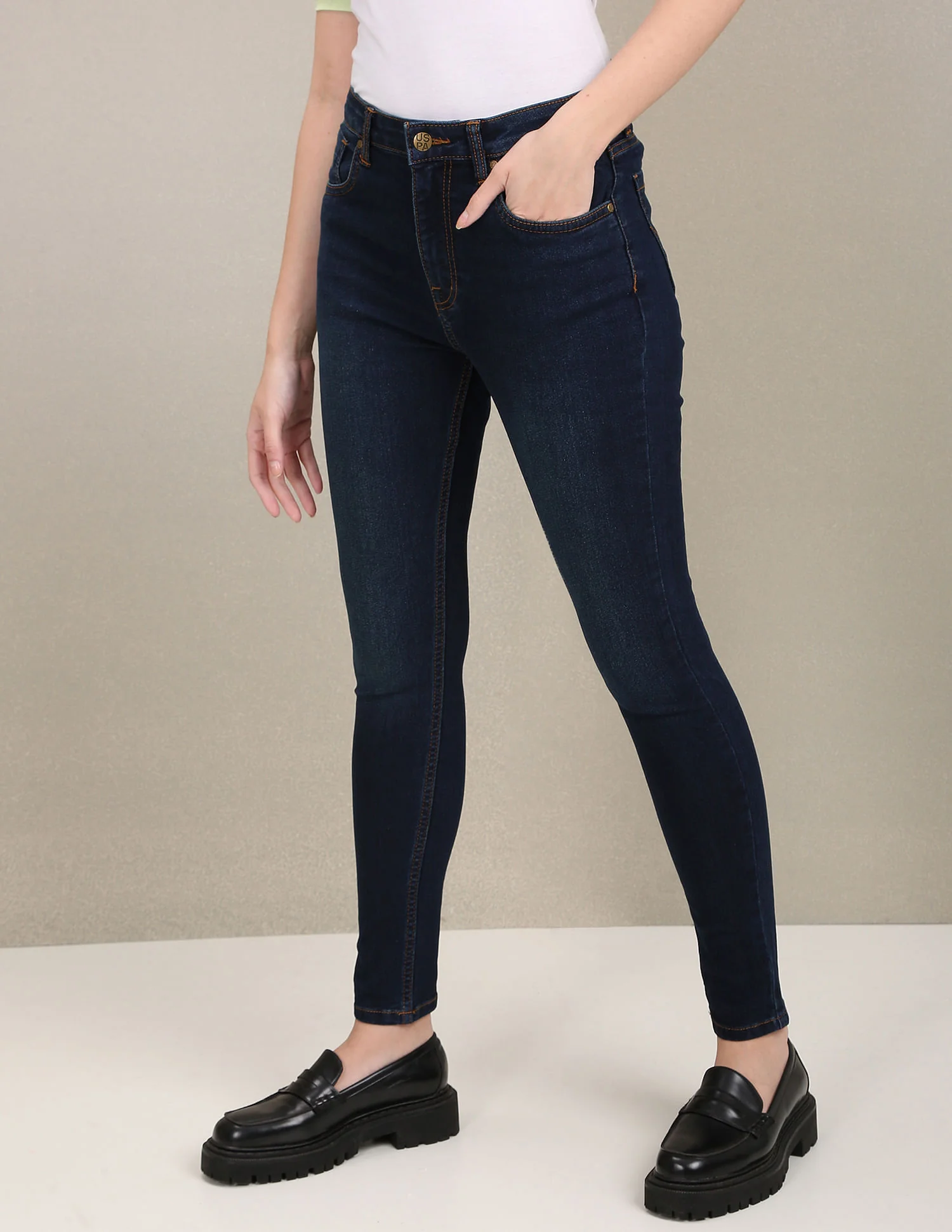 High Rise Skinny Fit Jeans - Image 4