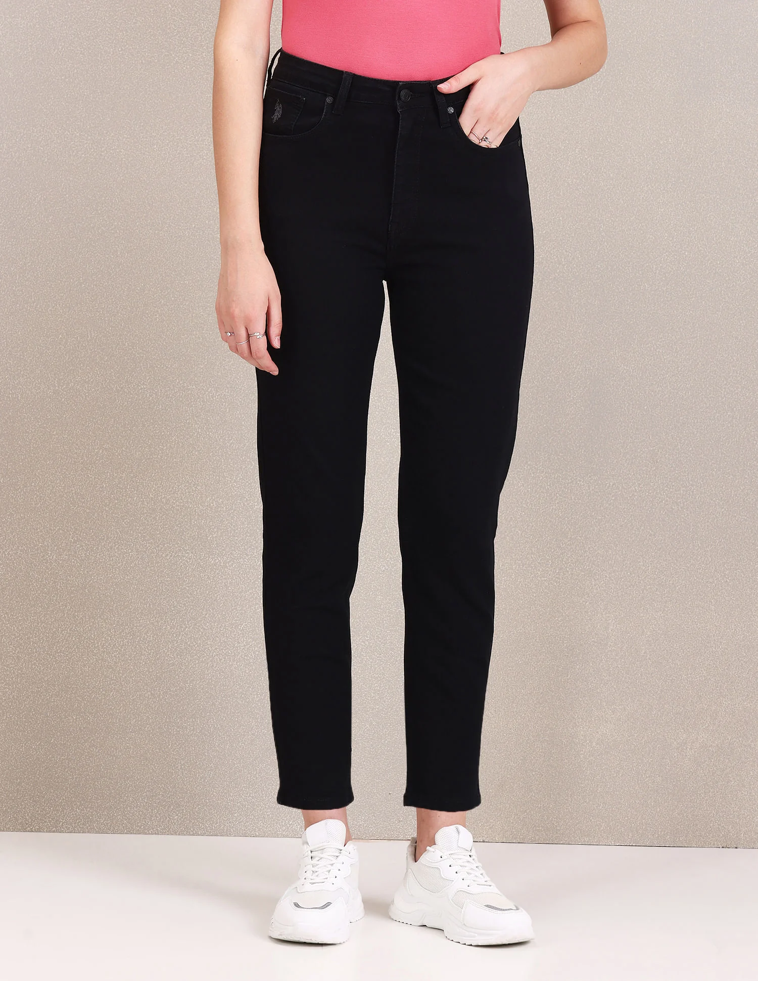 High Rise Slim Fit Jeans - Image 7