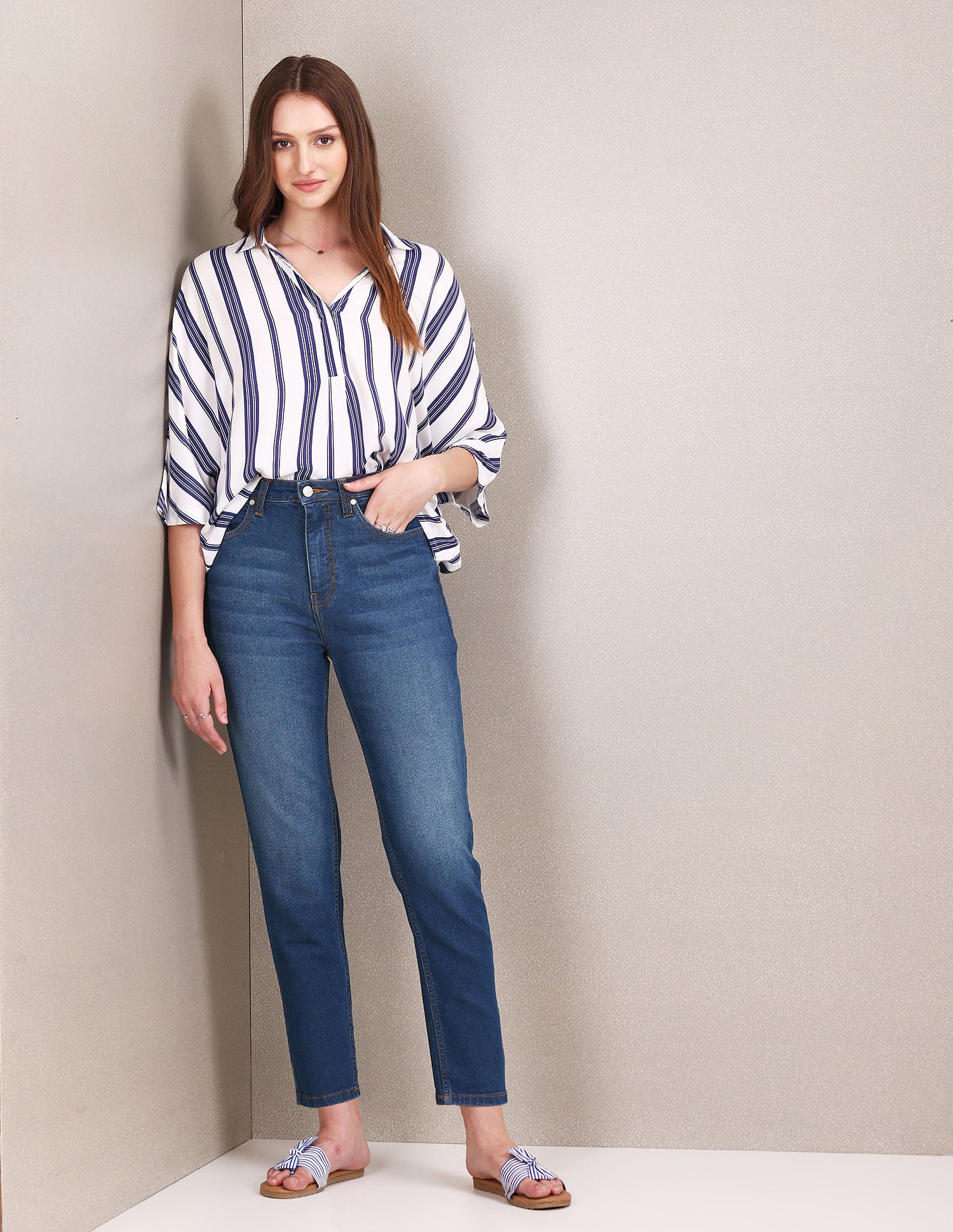 High Rise Slim Fit Jeans - Image 3