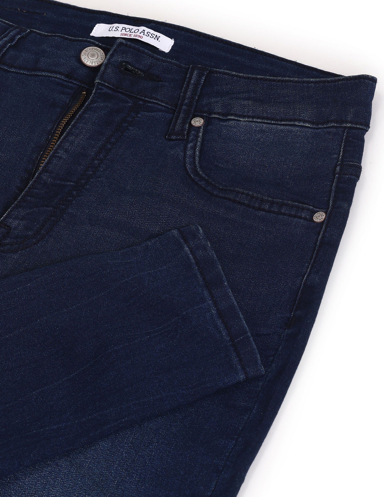 High Rise Stone Wash Jeans - Image 2