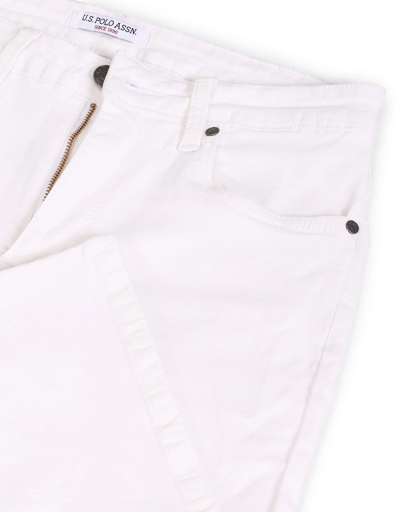 High Rise Twill Wide Leg Jeans - Image 2