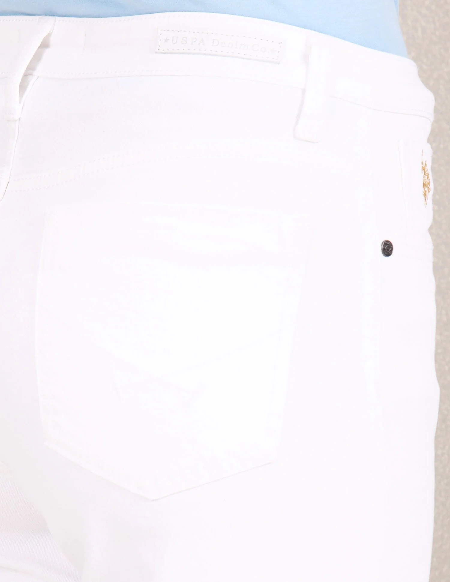 High Rise Twill Wide Leg Jeans - Image 7