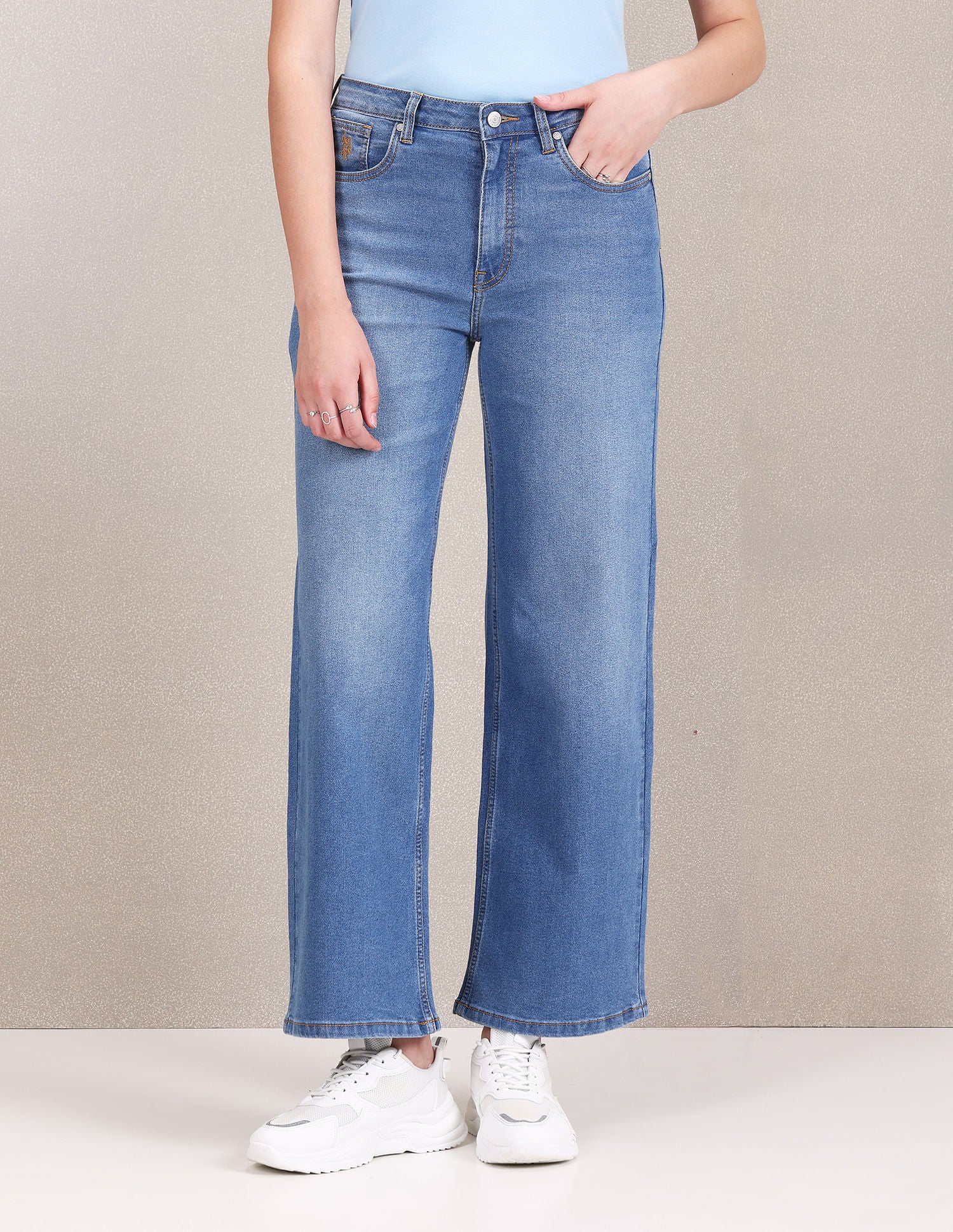 High Rise Wide Leg Jeans - Image 6