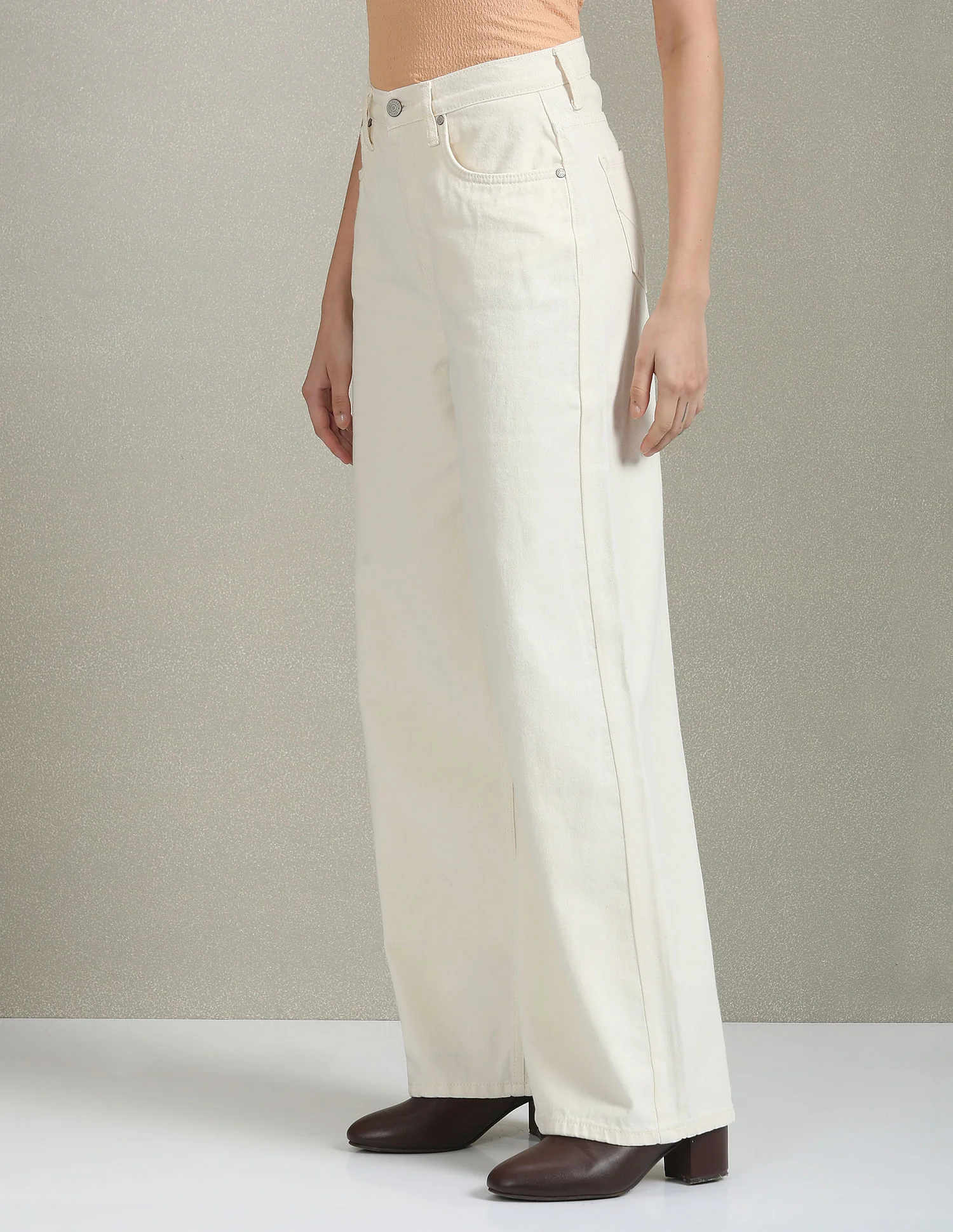 High Rise Wide Leg Jeans - Image 4