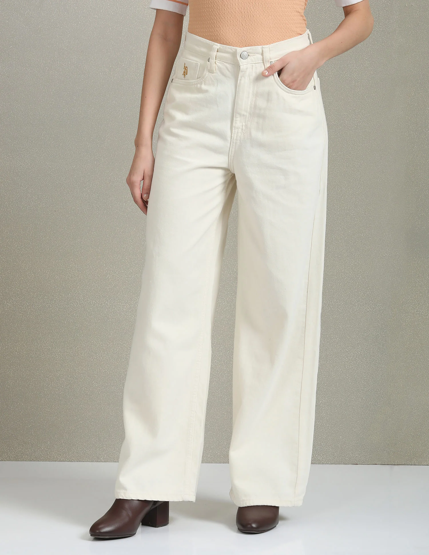 High Rise Wide Leg Jeans - Image 6